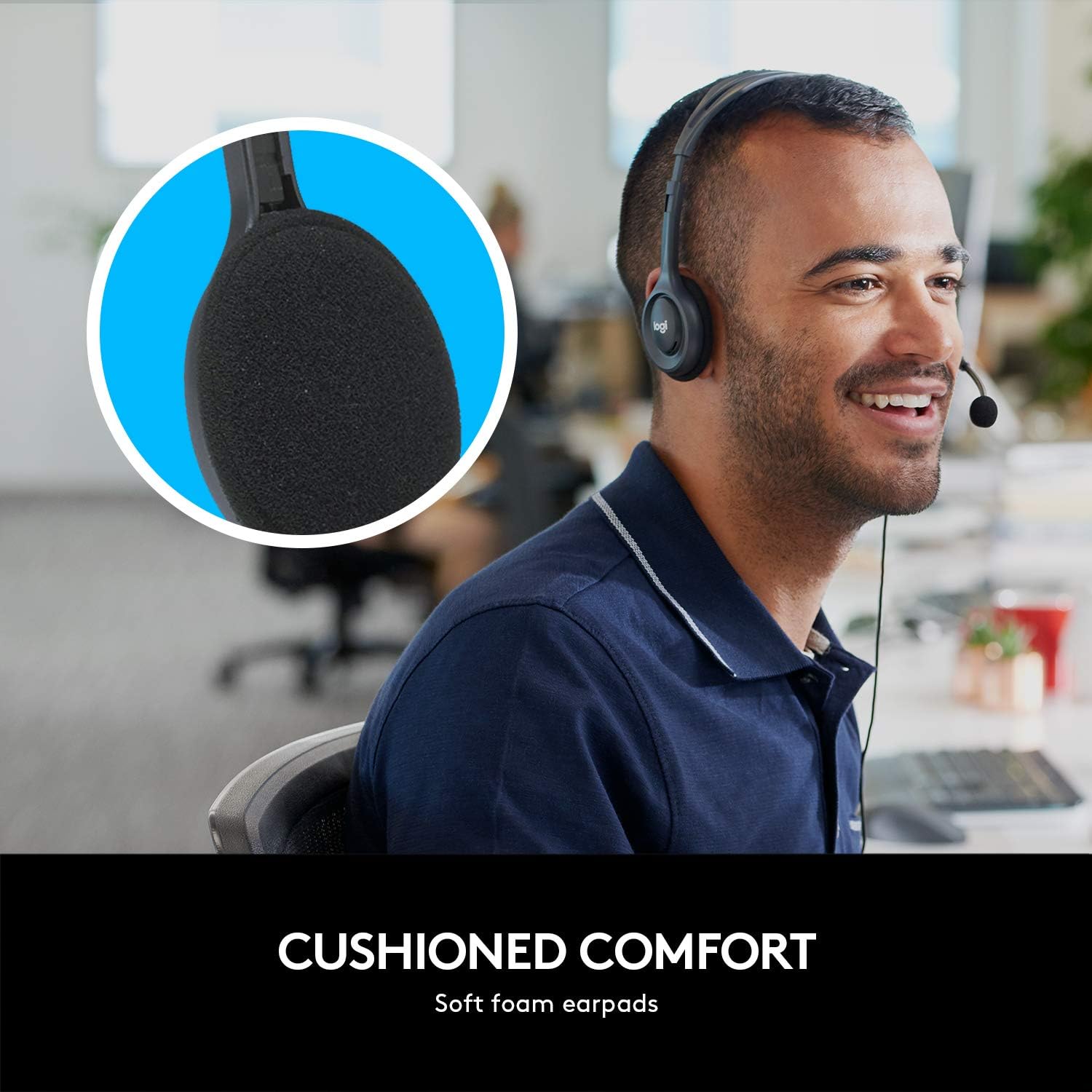 Detalle 1 de Logitech H111 wired headset
