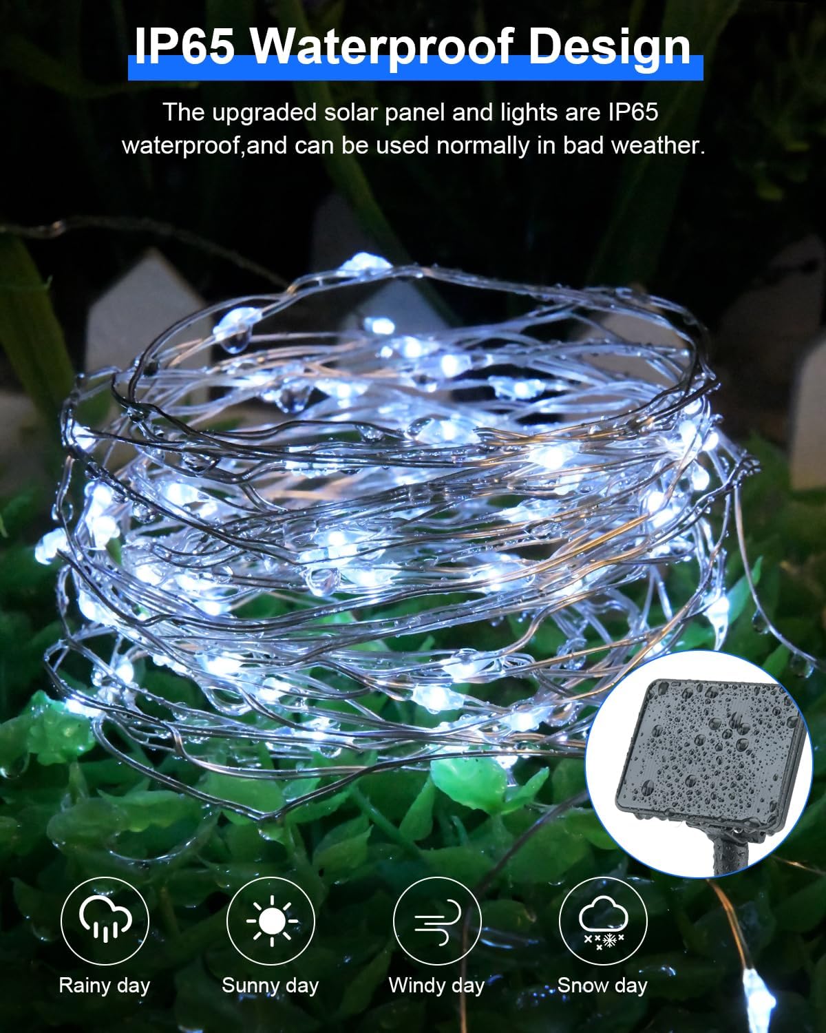 Thumbnail 2 de Dalugo solar string lights 120 LED 12m