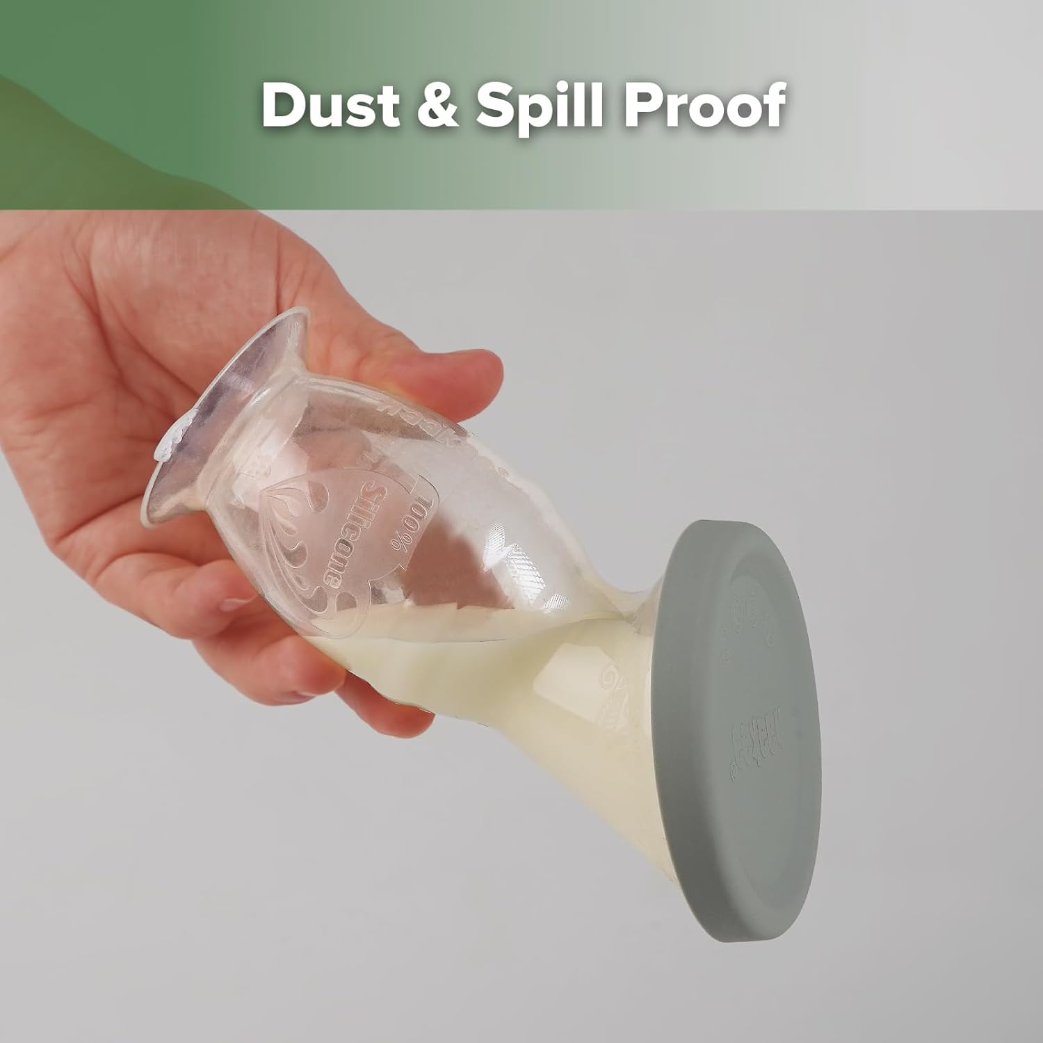 Thumbnail 3 de haakaa 100 ML Handmilchpumpe mit Silikondeckel – Transparente, manuelle Milchpumpe mit Saugfuß