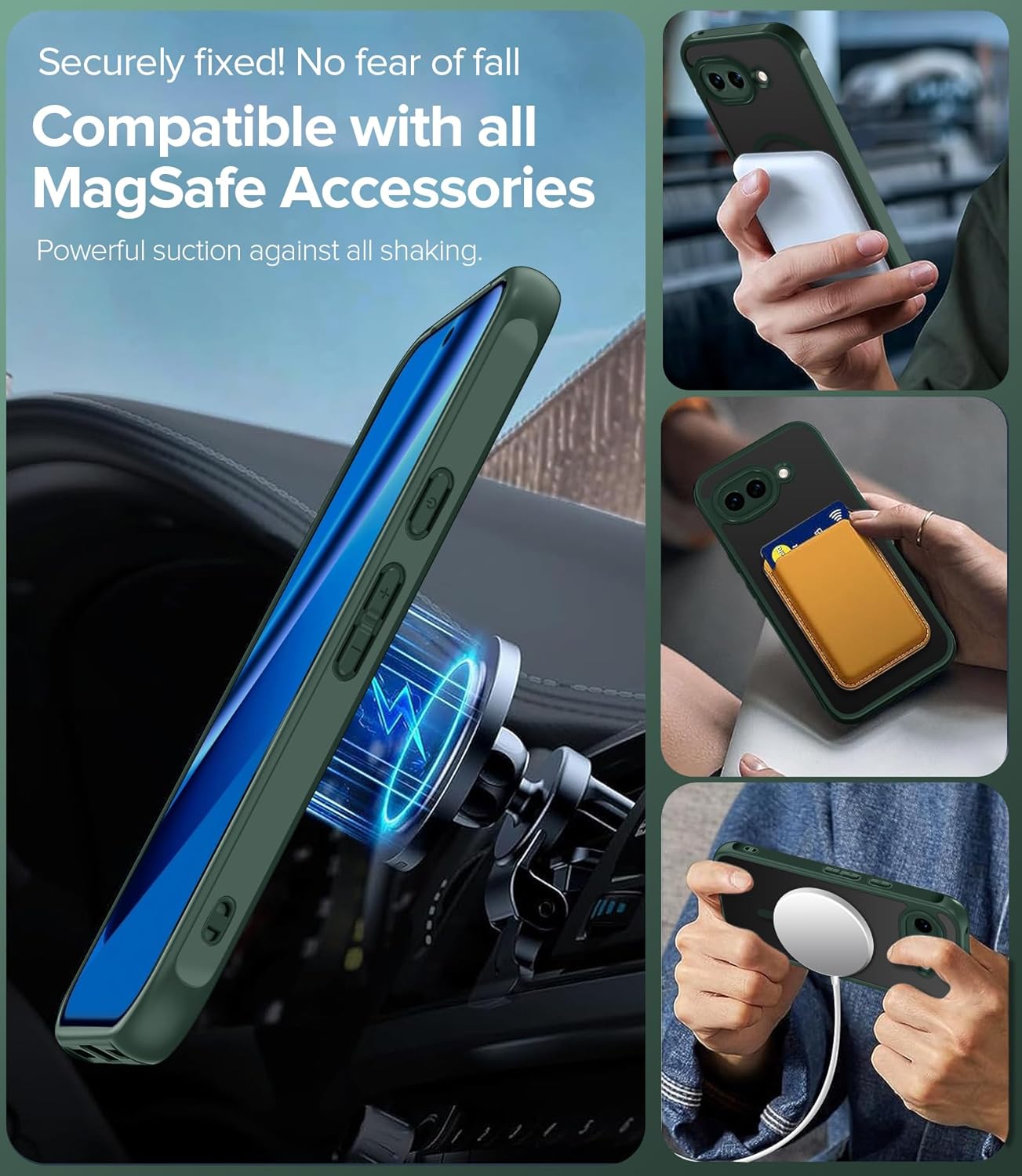 Thumbnail 2 de ivoler Magnétique Coque 3 en 1 pour Google Pixel 10a – Étui antichoc avec verre trempé et protection écran