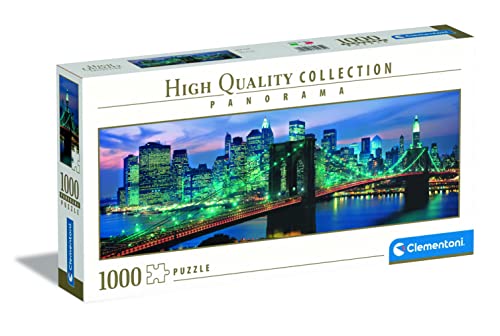 Detalle de Clementoni Puzzle Panorama Puente de Brooklyn — 1000 piezas 🧩