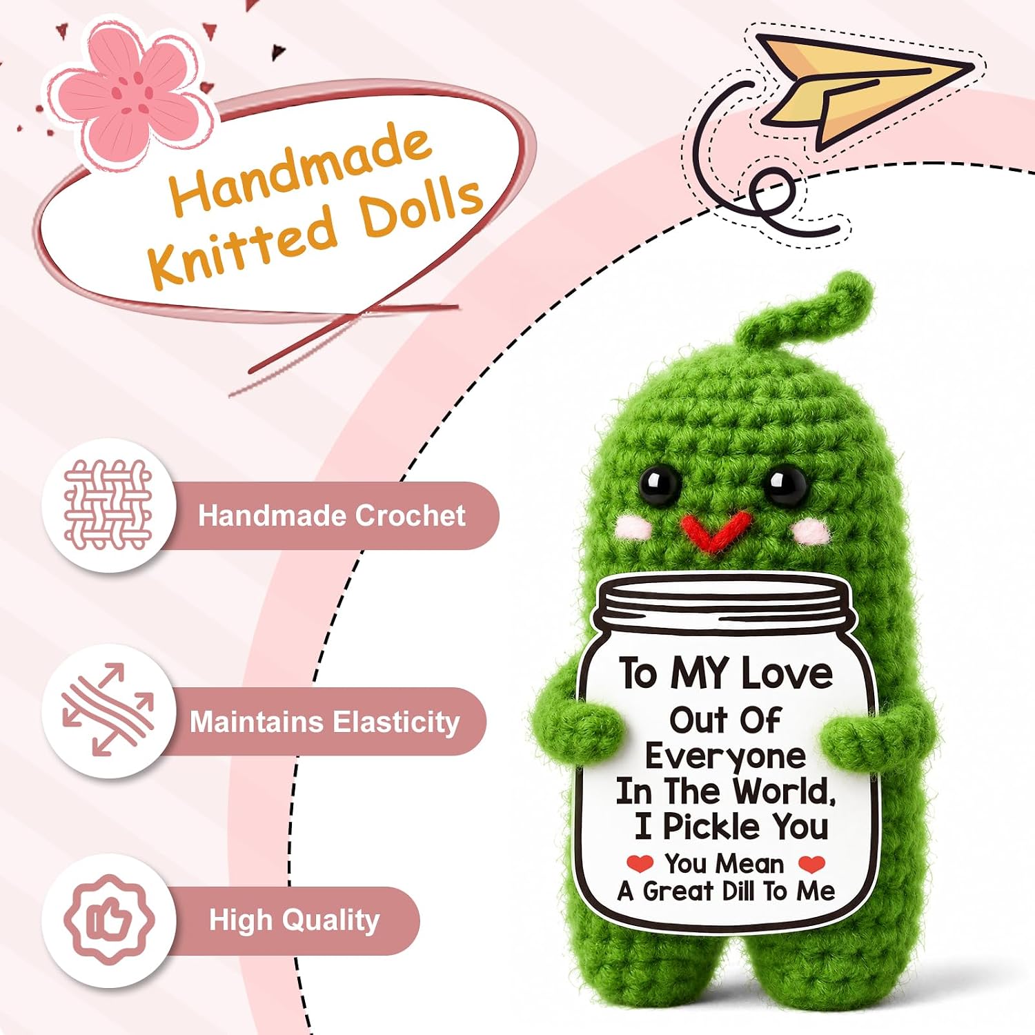 Thumbnail 6 de Crochet Pickle Valentine Gift