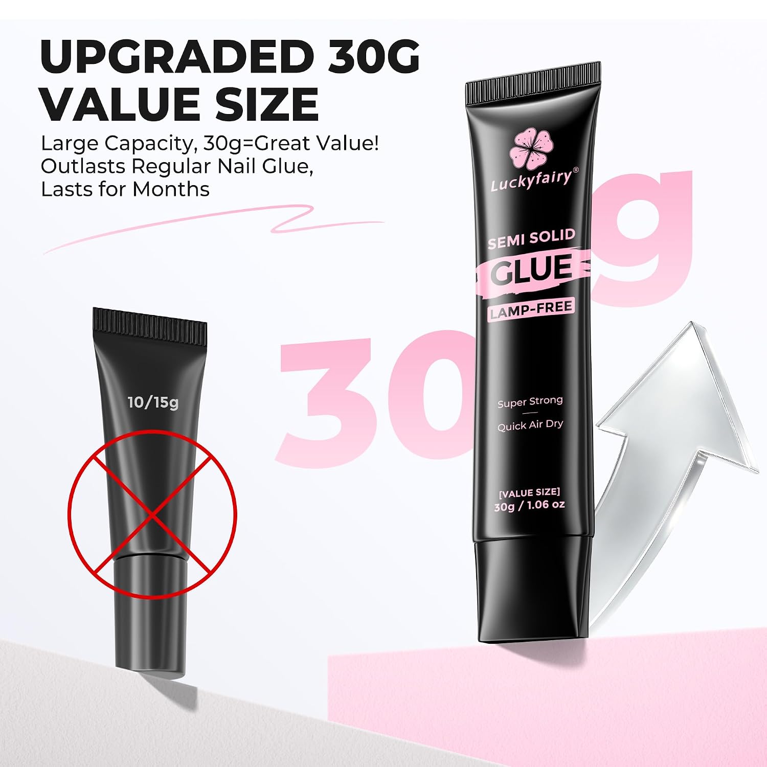 Detalle de Luckyfairy Nail Glue 30g