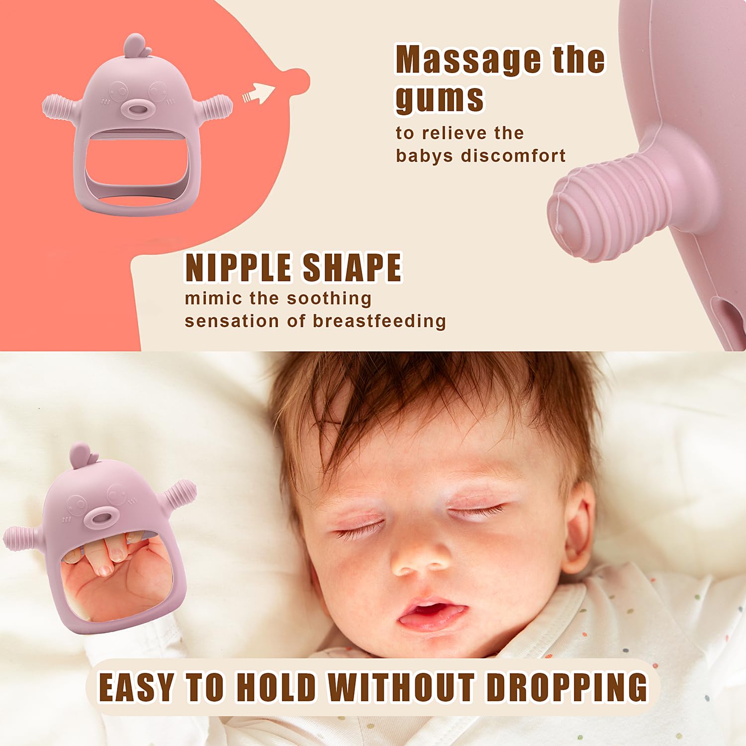 Thumbnail 5 de Gedebey 6-in-1 Baby Fruit Feeder Pacifier & Baby Food Feeder Set (Silicone, BPA-Free) – S/M/L
