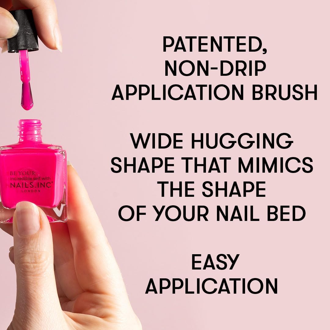 Thumbnail 6 de Nails Inc Pink Shimmer Glossy No Chip vegan nail polish (long lasting, quick dry)