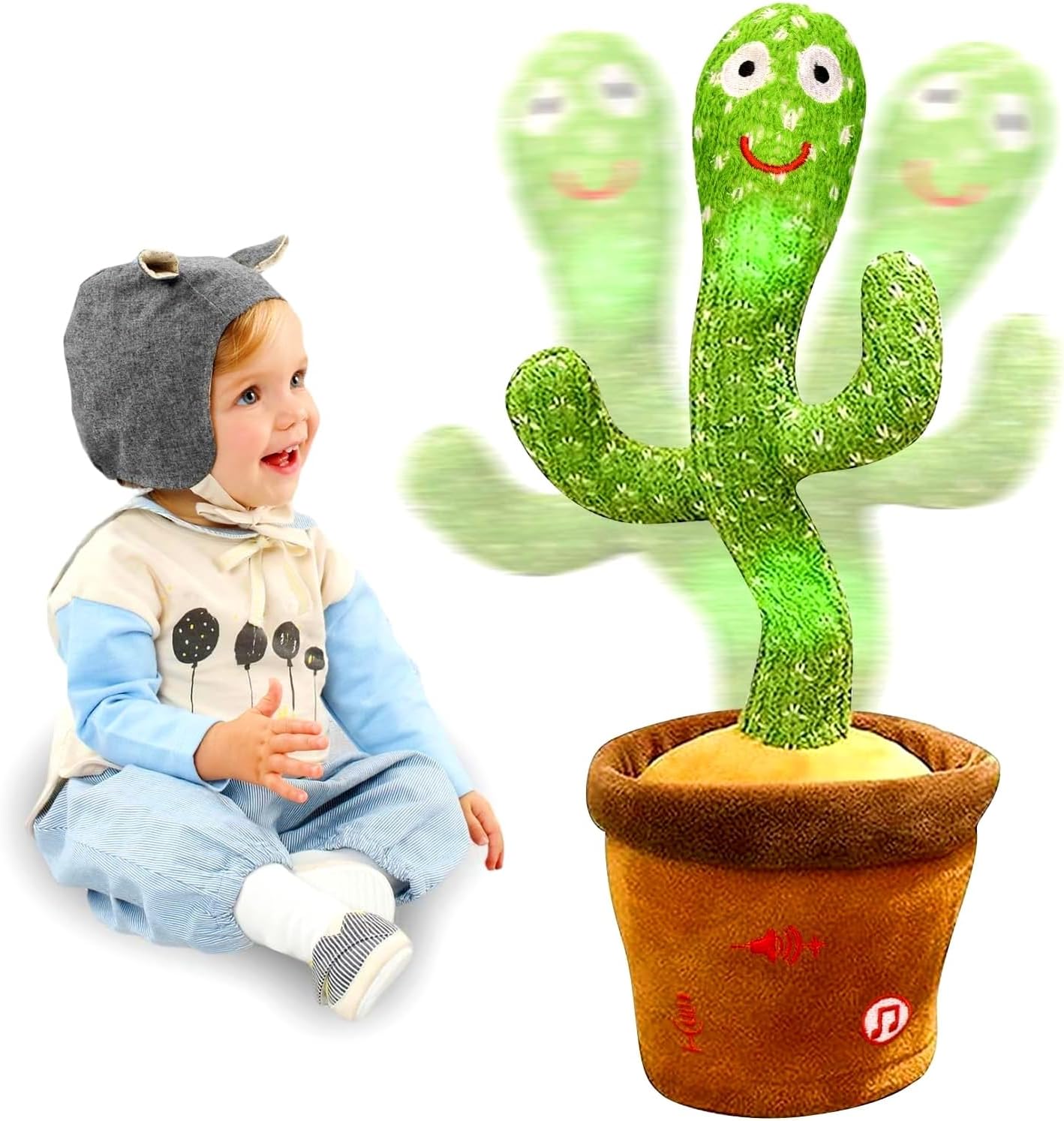 Detalle de Sprechender Kaktus Spielzeug mit Aufnahme
