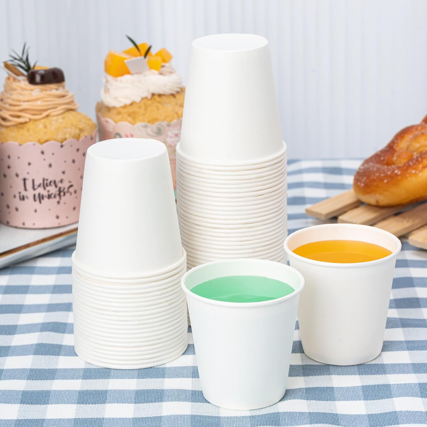 Detalle 2 de RACETOP 3 oz Bathroom Paper Cups (100-Pack) for Mouthwash, Espresso, and Disposable Serving