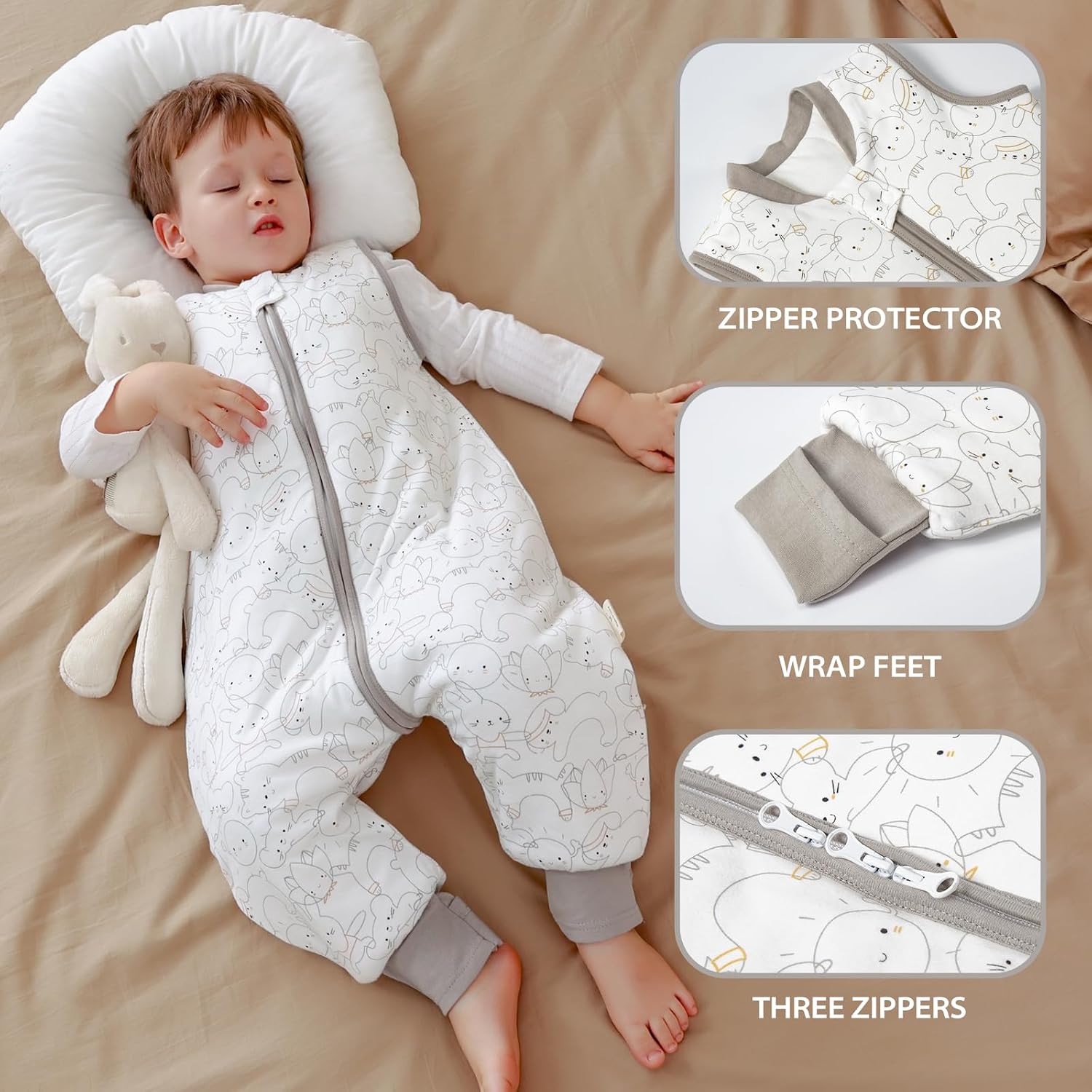 Thumbnail 4 de MIKAFEN Baby Winter Sleeping Bag with Feet