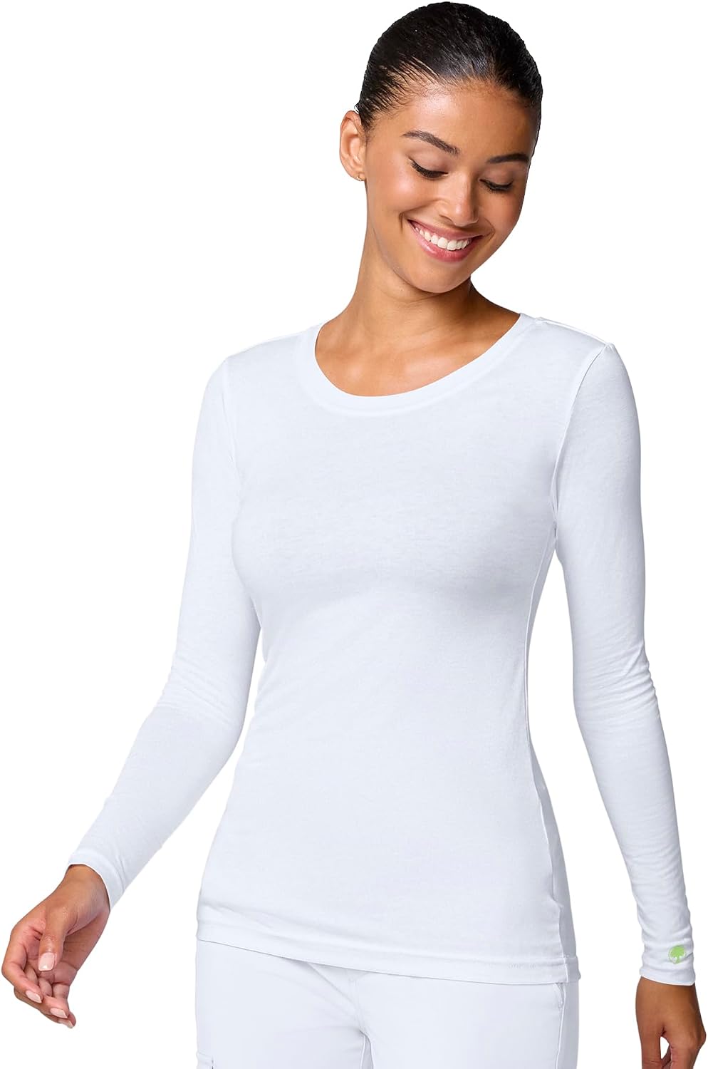 Detalle 1 de Healing Hands 5047 Melissa Women's Long-Sleeve Underscrub Top, Cotton-Blend Knit
