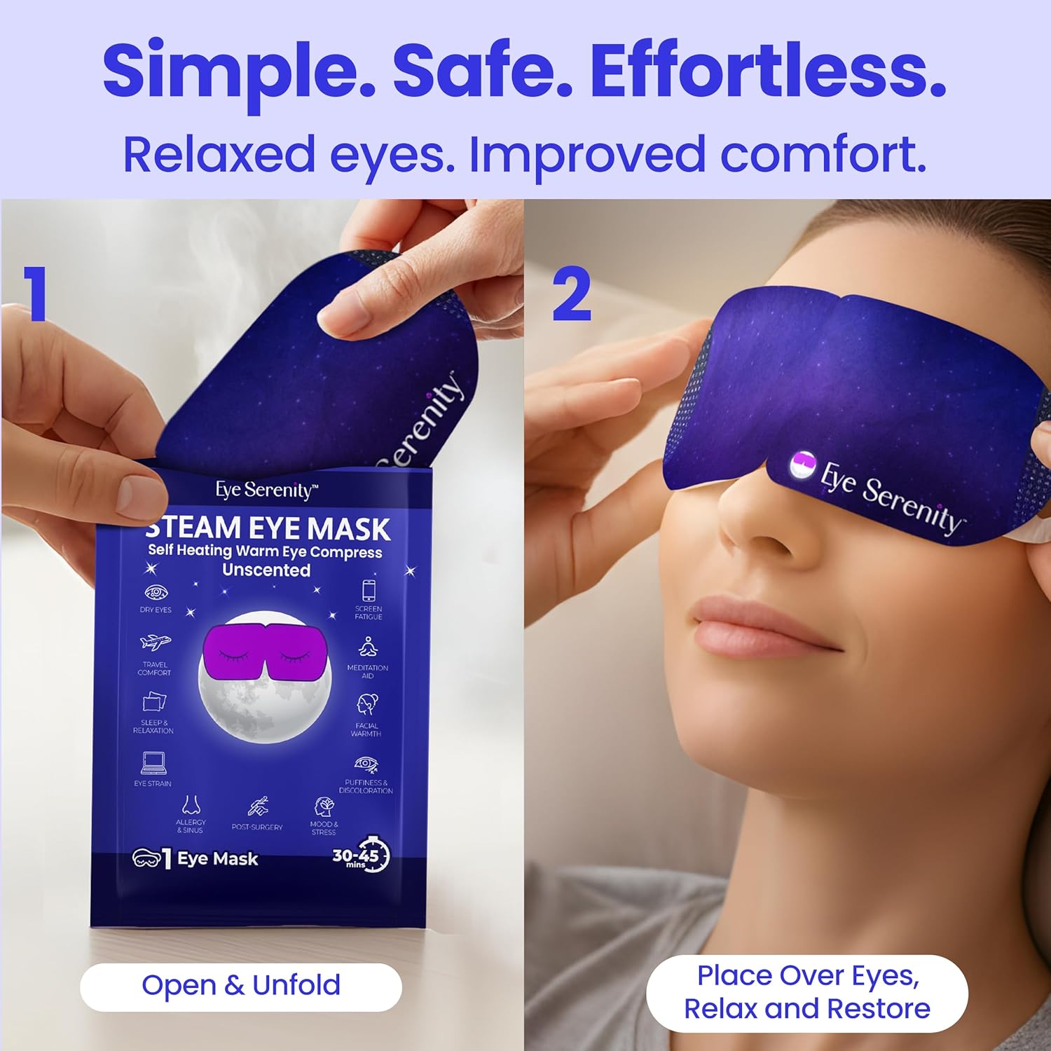 Thumbnail 4 de Self Heating Warm Compress Steam Eye Mask 15-pack