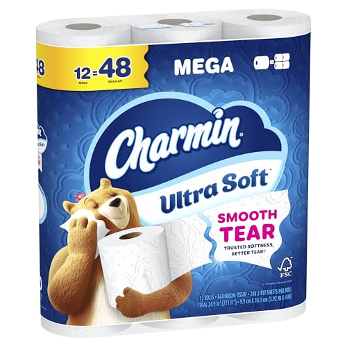 Thumbnail 13 de Charmin Ultra Soft Toilet Paper, 12 Mega Rolls (24 Regular Rolls) - 2-Ply Comfort & High Absorbency