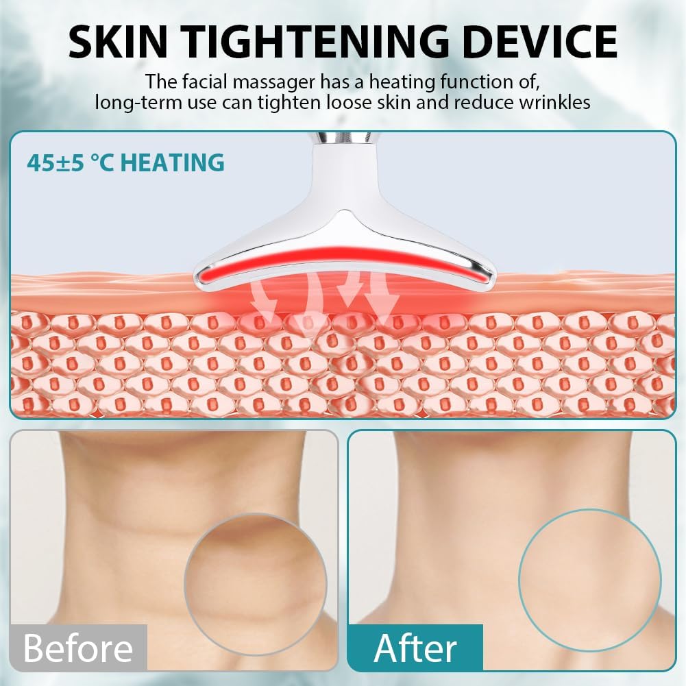 Detalle 2 de ACWOO Face Massager: Anti‑Aging Skin Tightening Device 7 Colour 45°C