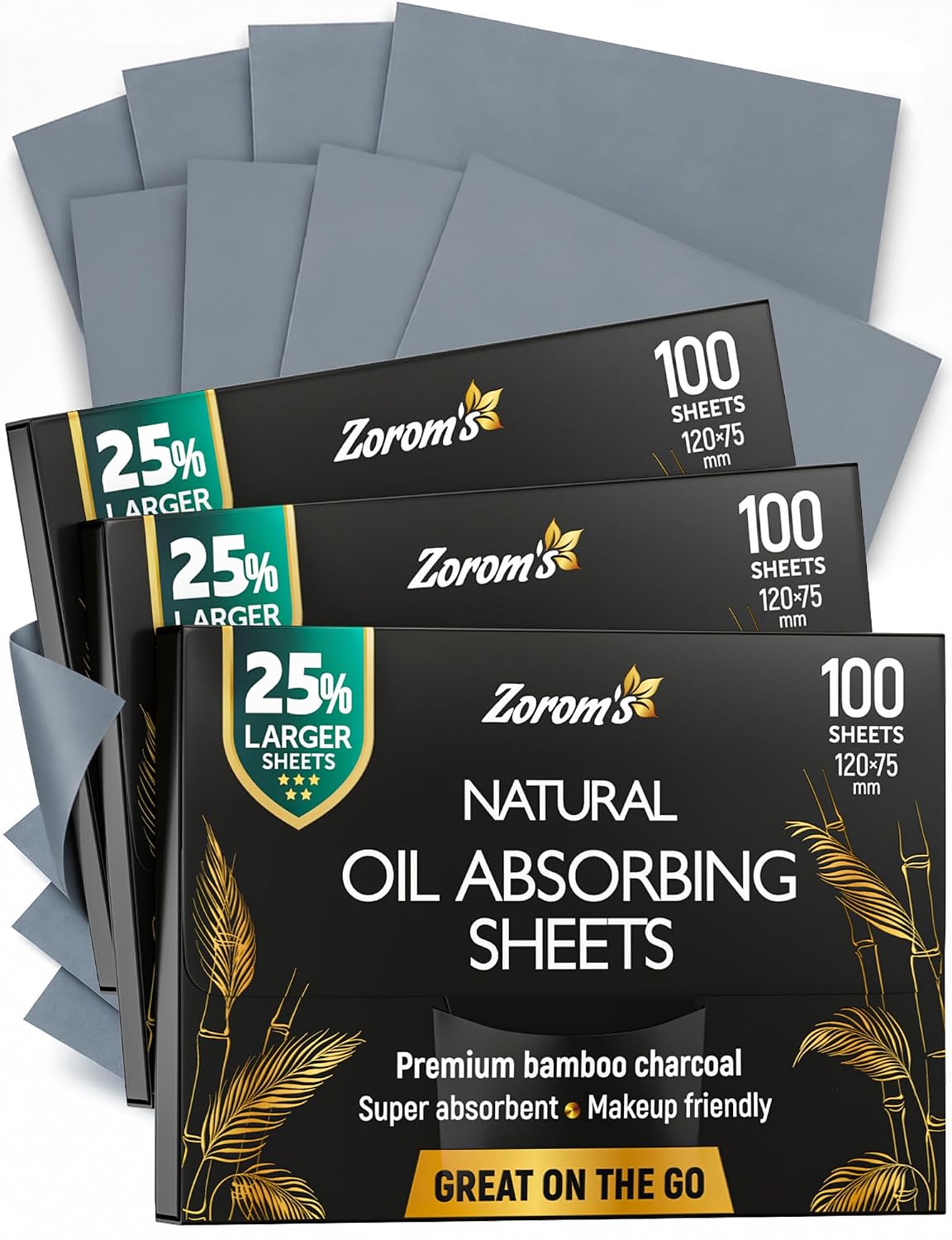 Detalle de Natural Oil Blotting Sheets 3pk — 25% Larger