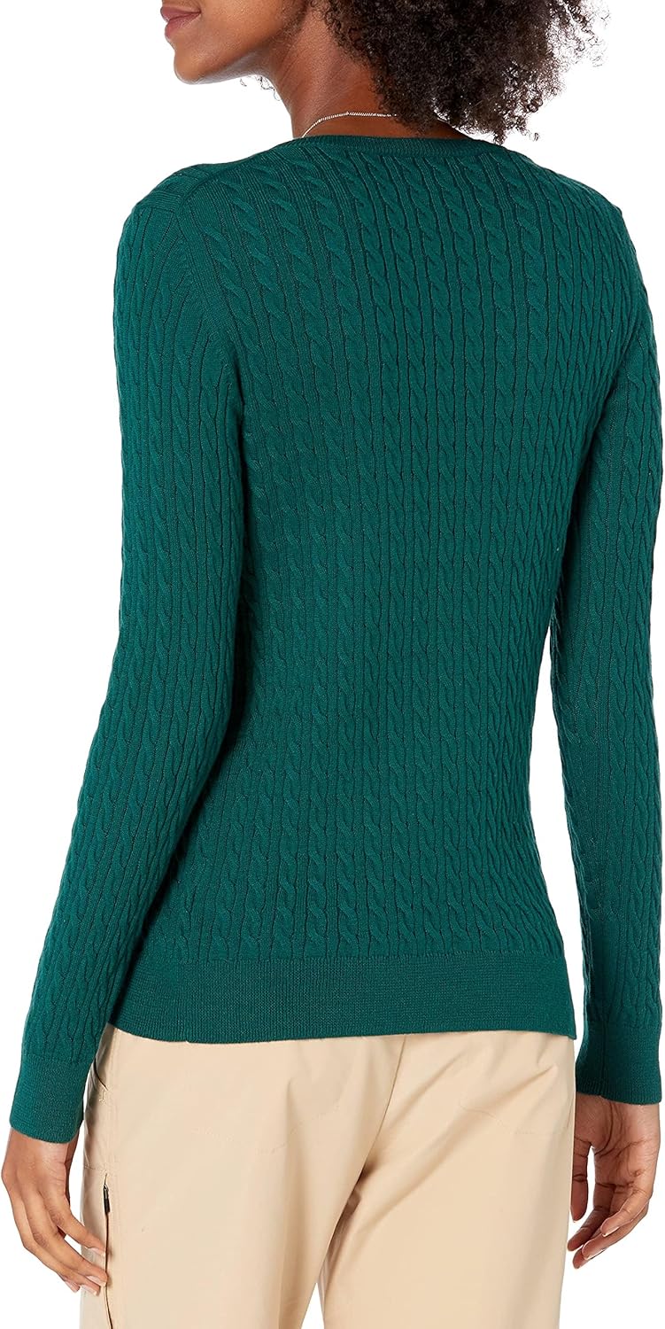 Thumbnail 1 de Amazon Essentials women’s lightweight cable knit long-sleeve crewneck jumper (plus size available)