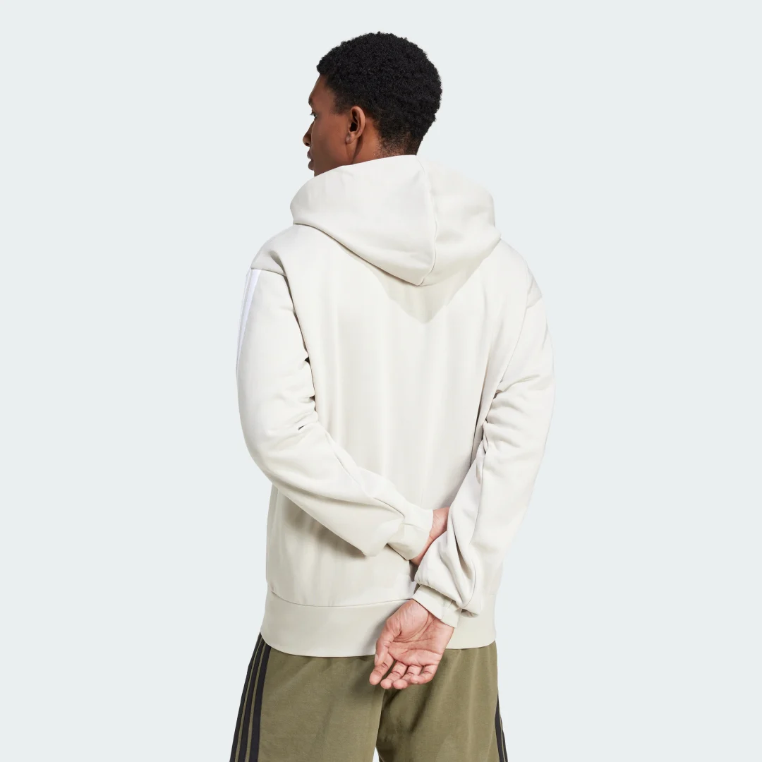 Thumbnail 1 de Chaqueta con capucha Essentials Fleece 3 bandas de Adidas – color beige