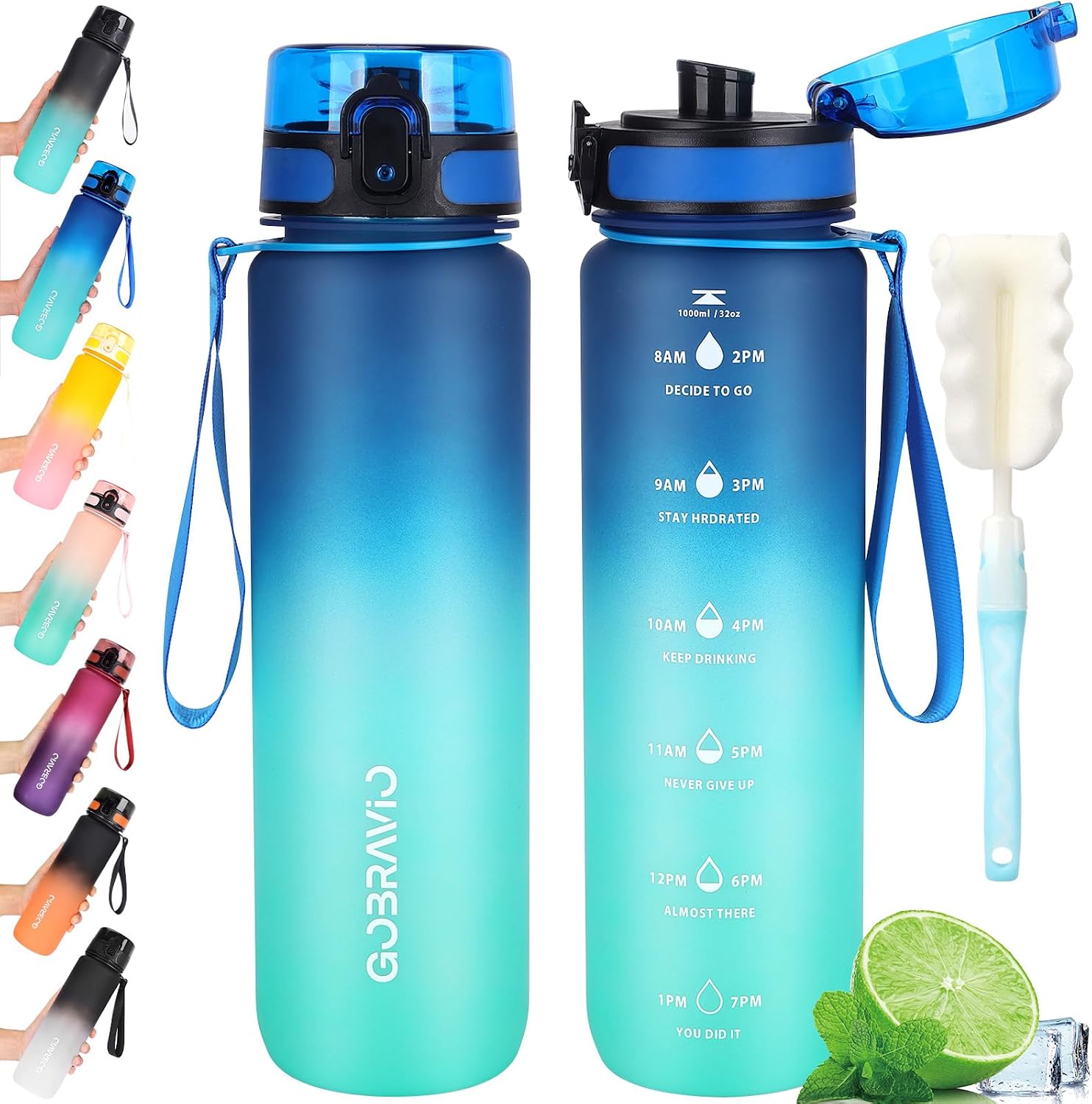 Detalle de Gobravio Water Bottle 1L BPA Free