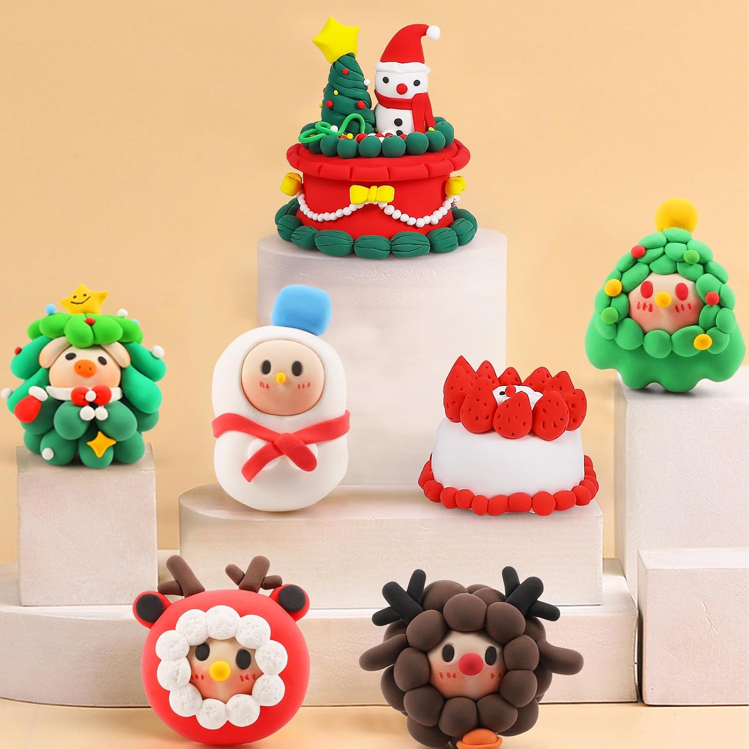 Detalle 2 de iFergoo Air Dry Clay 24 colours set