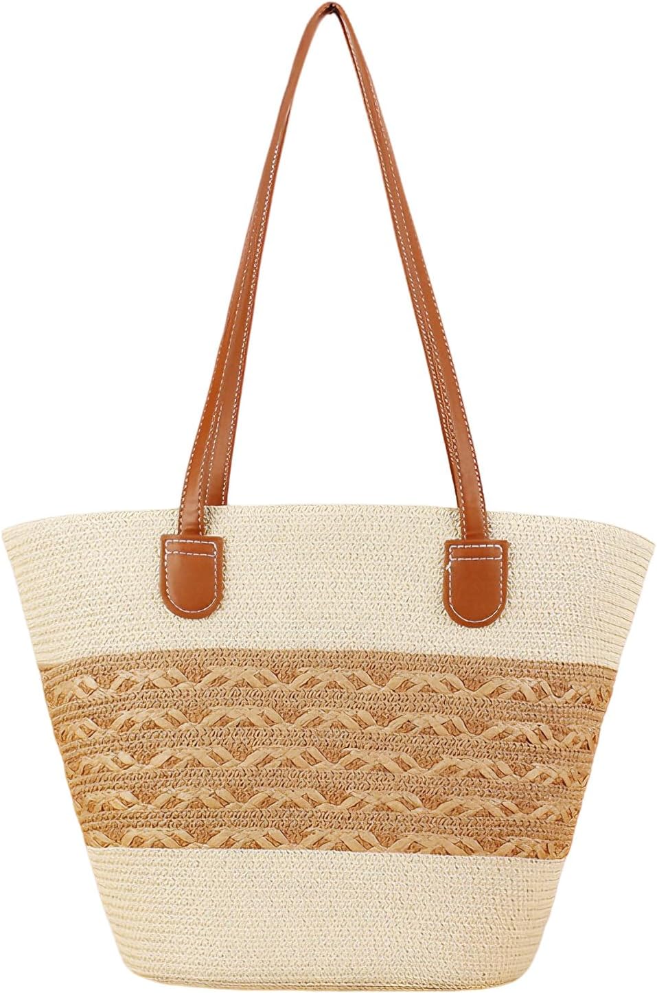 Thumbnail 6 de Pahajim Summer Handbags for Women Large Tote Bag – Straw, Zip Closure, Ideal for Beach, Travel and Shopping