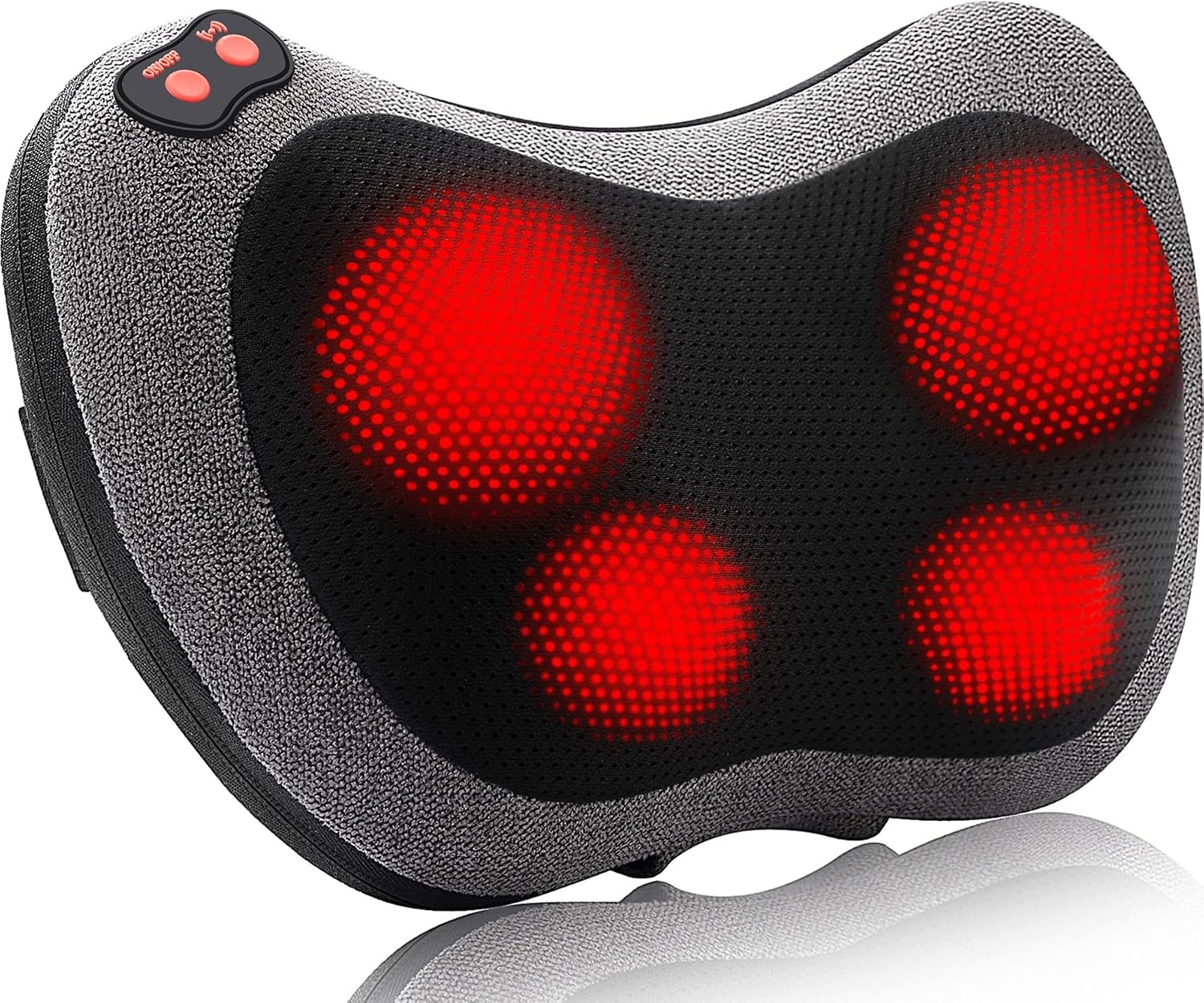 Detalle de Papillon JH-016 Shiatsu Back Massager with Heat, 3 Speeds and Dual Adapters