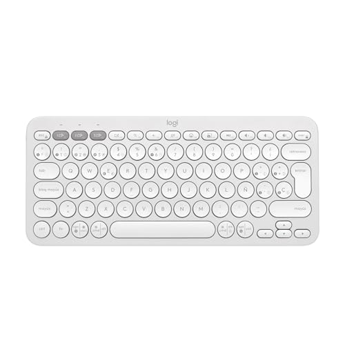 Detalle de Logitech Pebble Keys 2 K380s: teclado Bluetooth 3 dispositivos, diseño compacto y sostenible