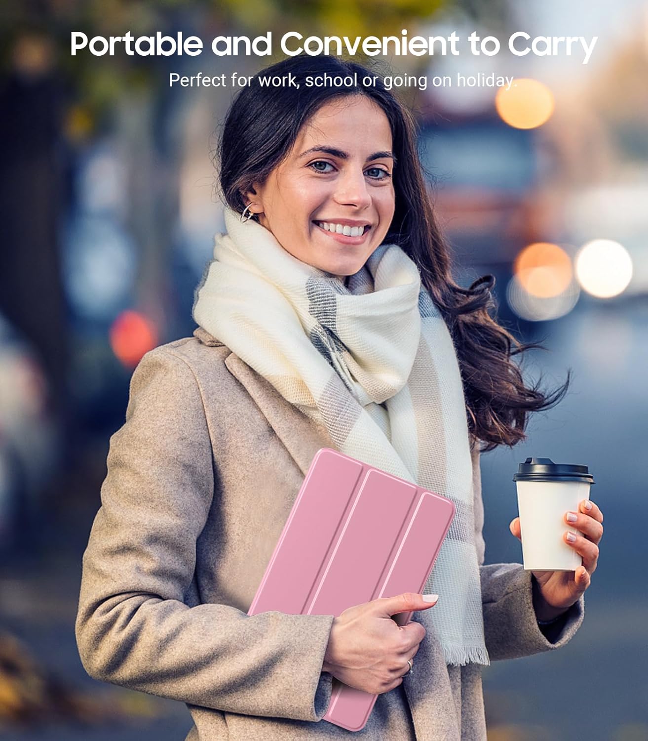 Thumbnail 4 de TiMOVO Hülle für Samsung Galaxy Tab A11/A9 8,7 Zoll – Schlanke TPU-Schutzhülle mit transluzenter Mattierung, Fondant Rosa