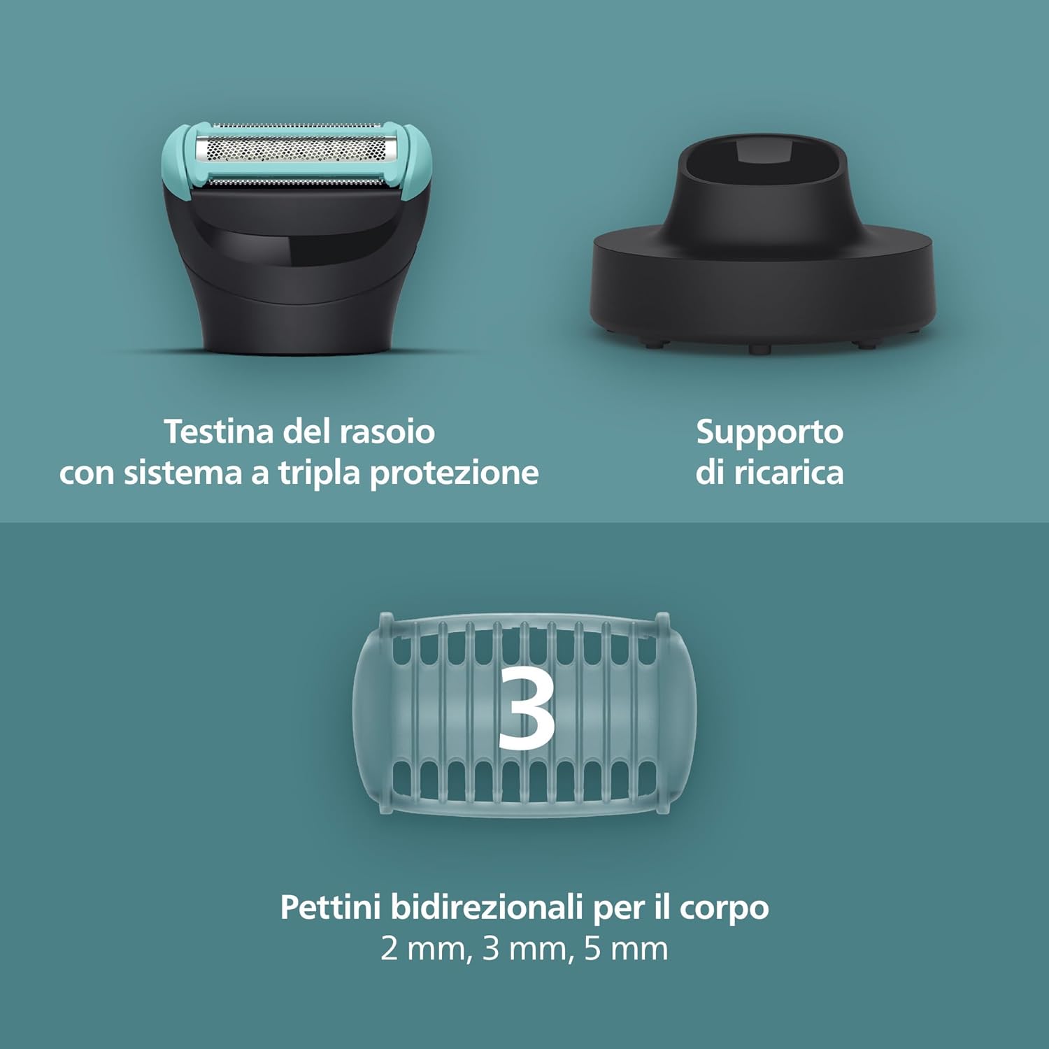 Thumbnail 2 de Philips Bodygroom Serie 5000 rifinitore uomo 100 min