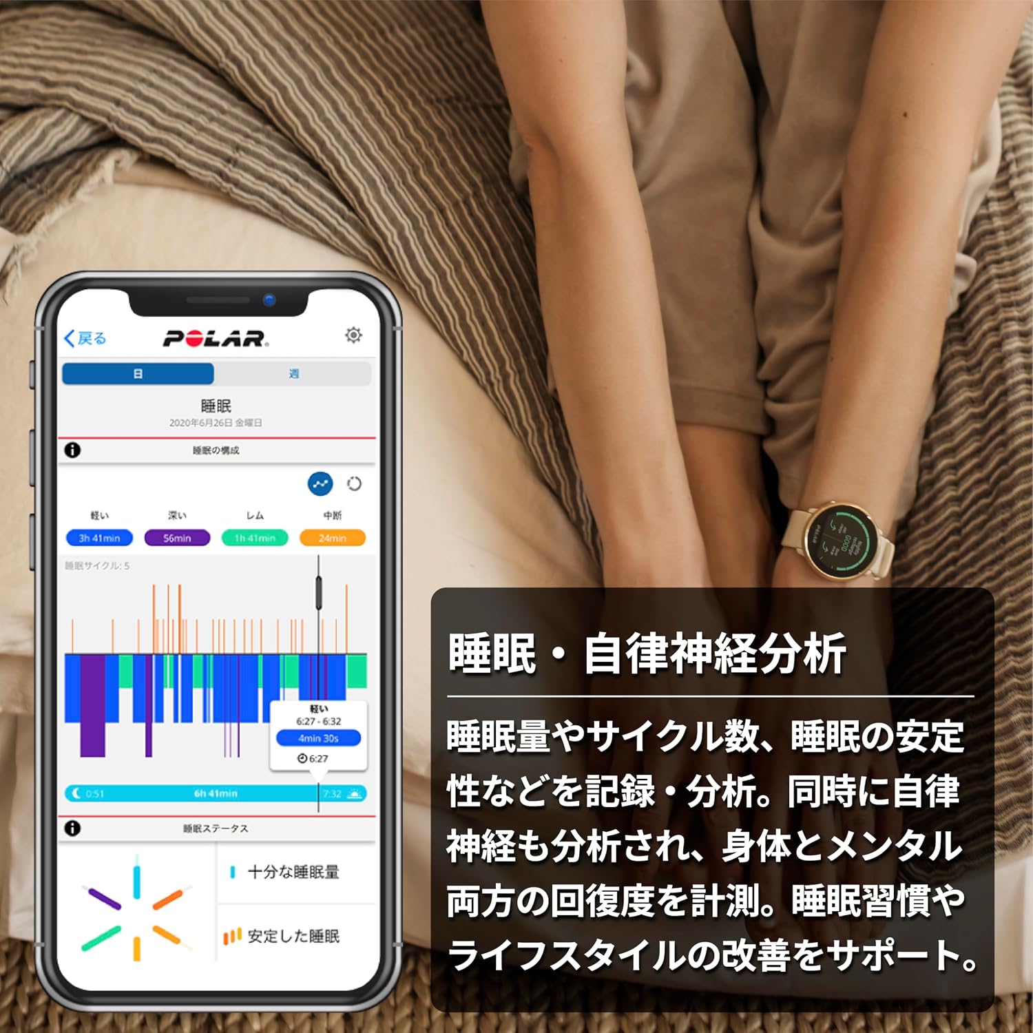 Thumbnail 5 de POLAR 90085185 Ignite 2 GPSスマートウォッチ 睡眠・心拍計測、最大5日間使用