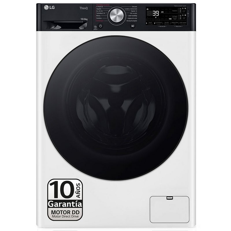 Detalle 2 de LG F4DR7510AGW lavasecadora 10kg/6kg