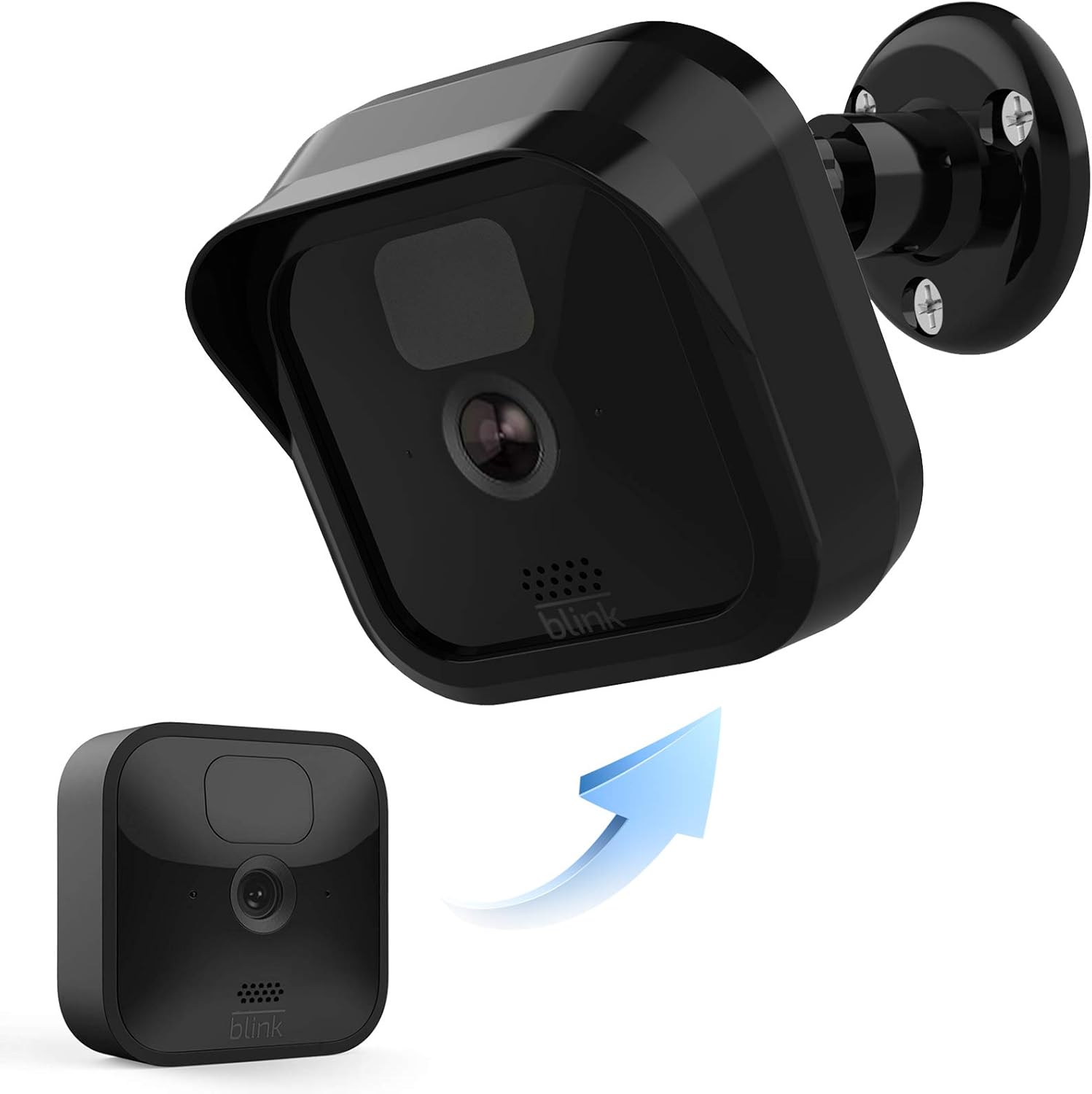 Blink Outdoor Camera Wall Mount Bracket (Weatherproof Protective Cover & 360° Adjustable) – 1 Pack