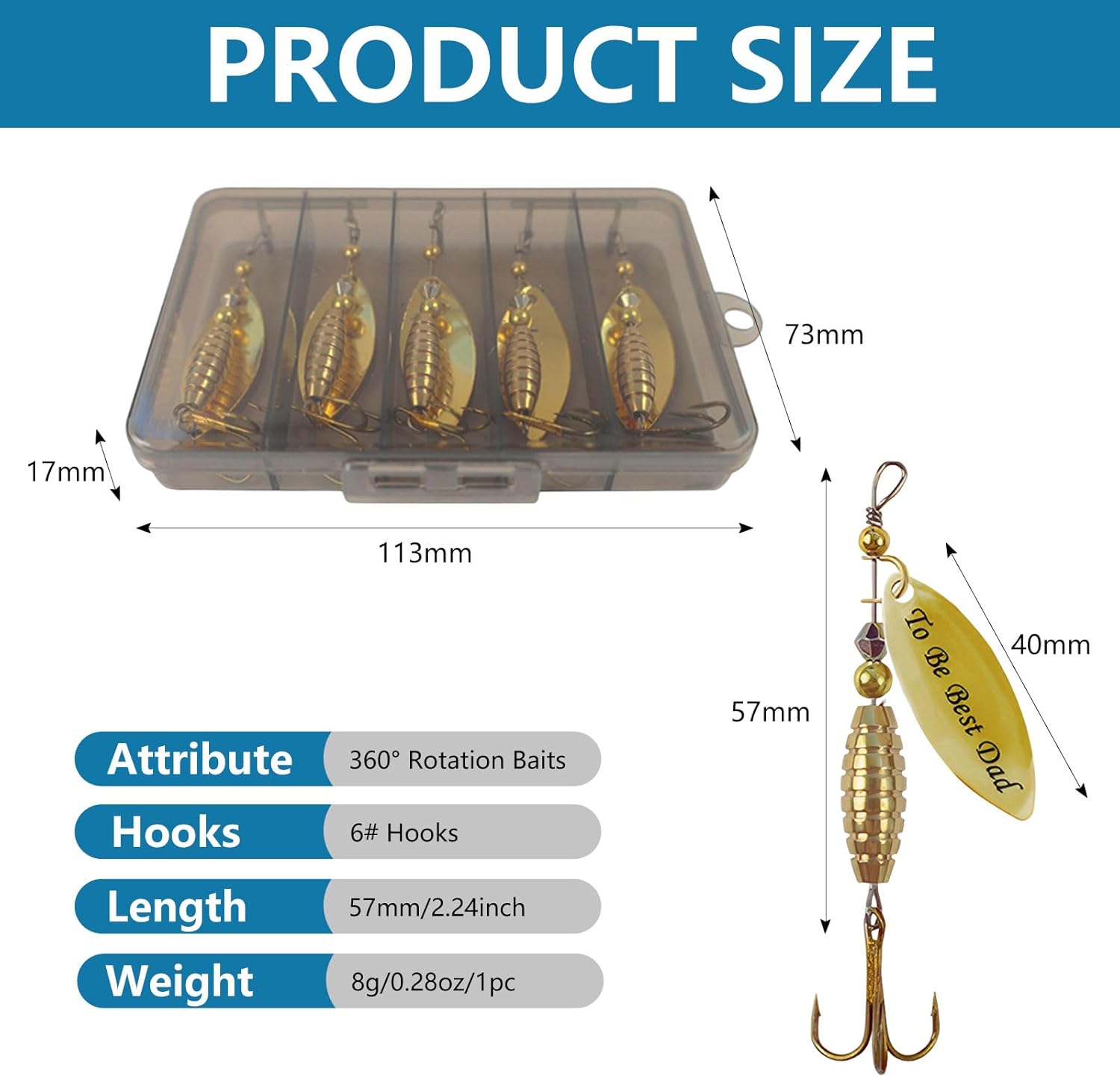 Thumbnail 1 de SANTUO Trout spinner kit 10 lures