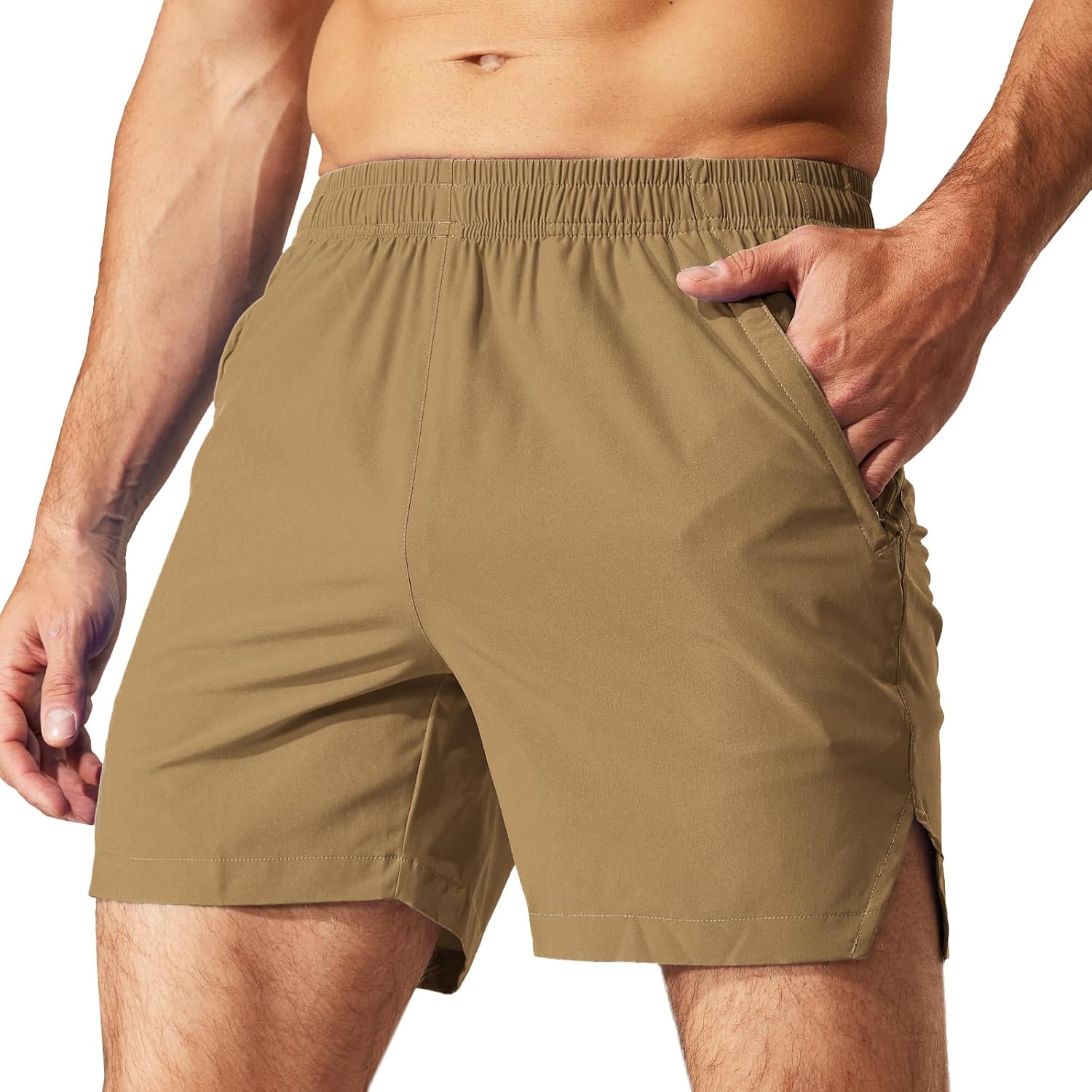 Thumbnail 6 de MIER Men’s Workout Running Shorts (5-Inch) Quick Dry with Pockets