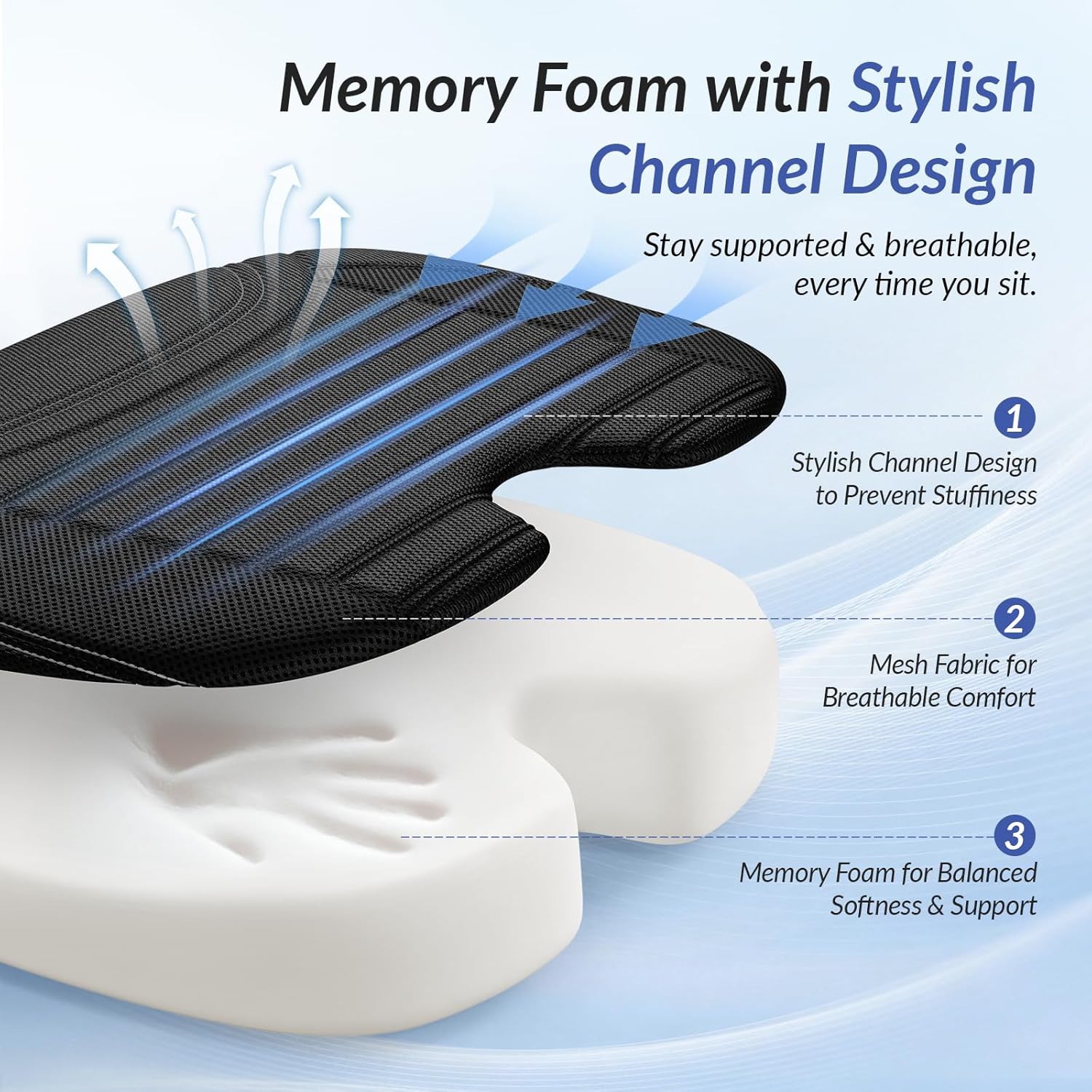 Thumbnail 4 de ZIKEE All-Season Car Seat Cushion for Sciatica Relief