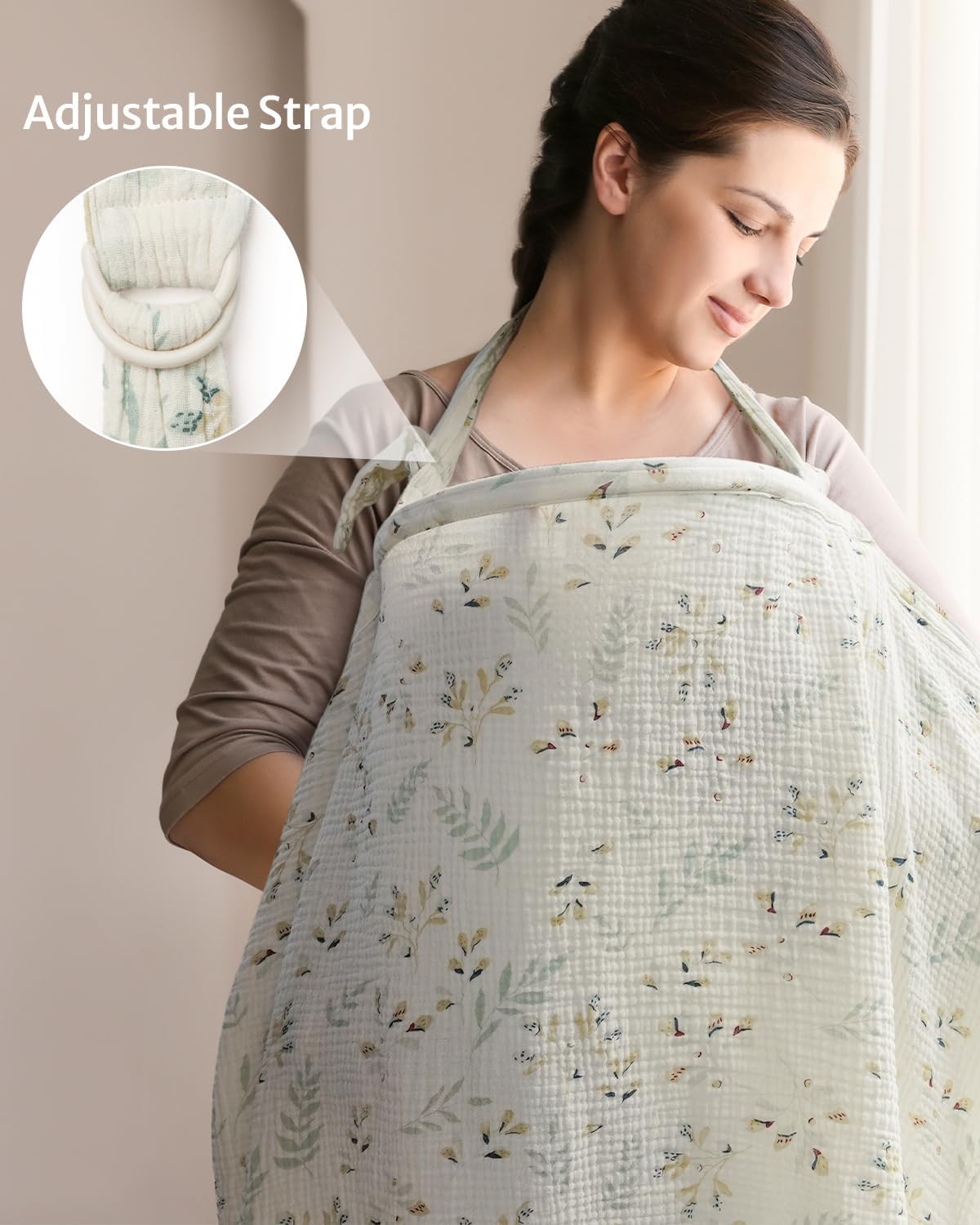 Thumbnail 5 de Blissful Diary Muslin Nursing Cover for Breastfeeding