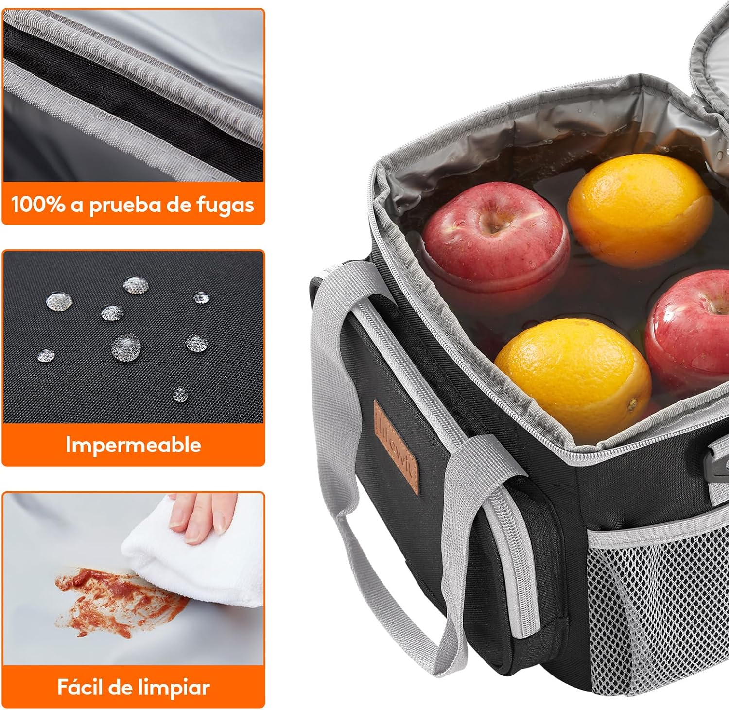 Detalle 2 de Lifewit Bolsa Térmica Porta Alimentos 🧊 8.5L