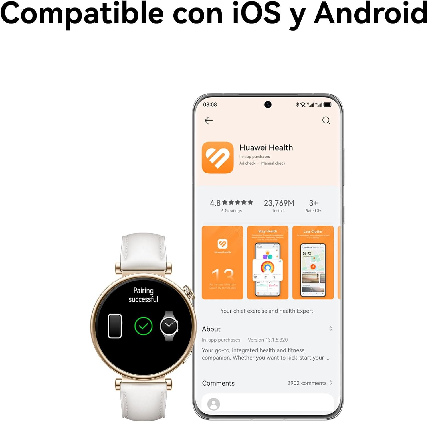 Thumbnail 4 de HUAWEI Watch GT 4 46mm Smartwatch 🕒 Batería 2 semanas, Salud y GPS