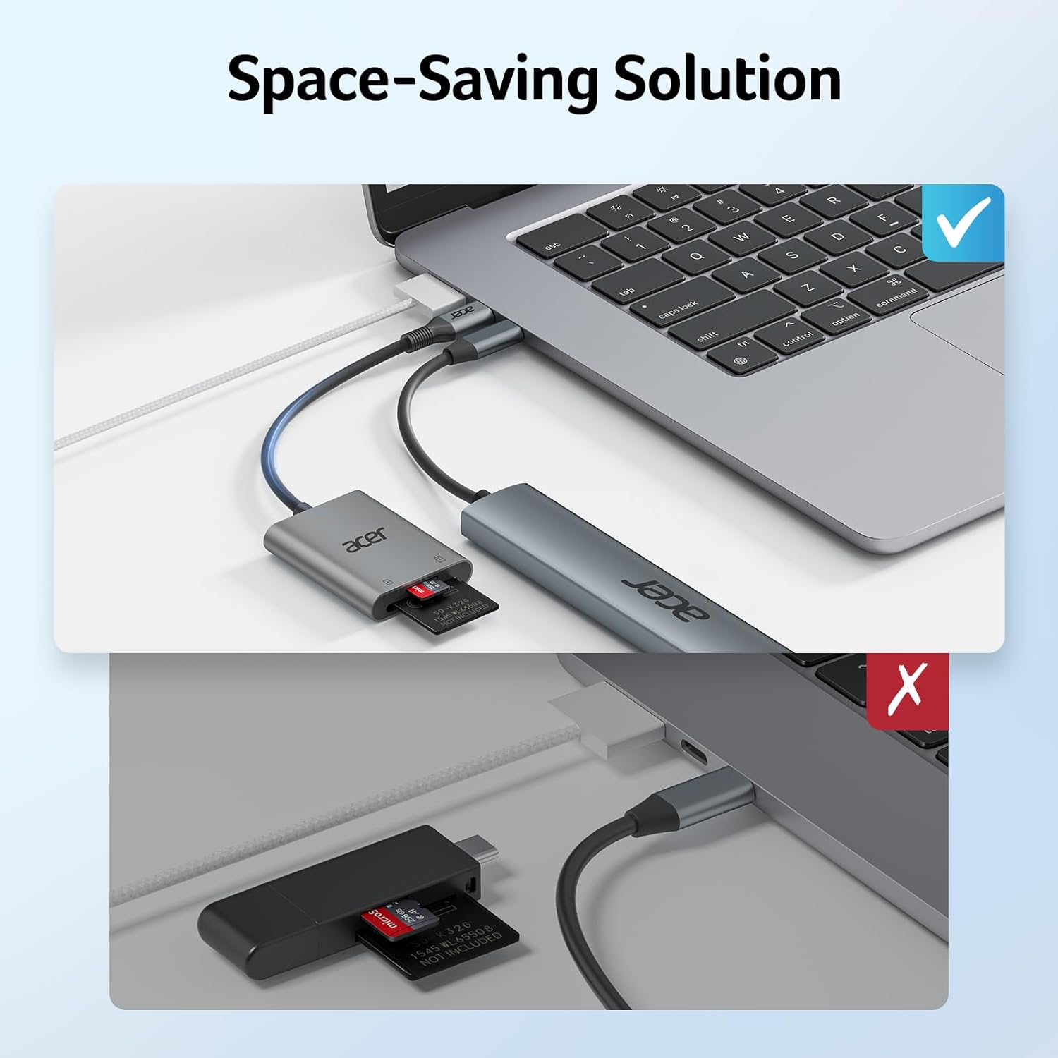 Detalle de Acer USB-C SD Card Reader 1TB