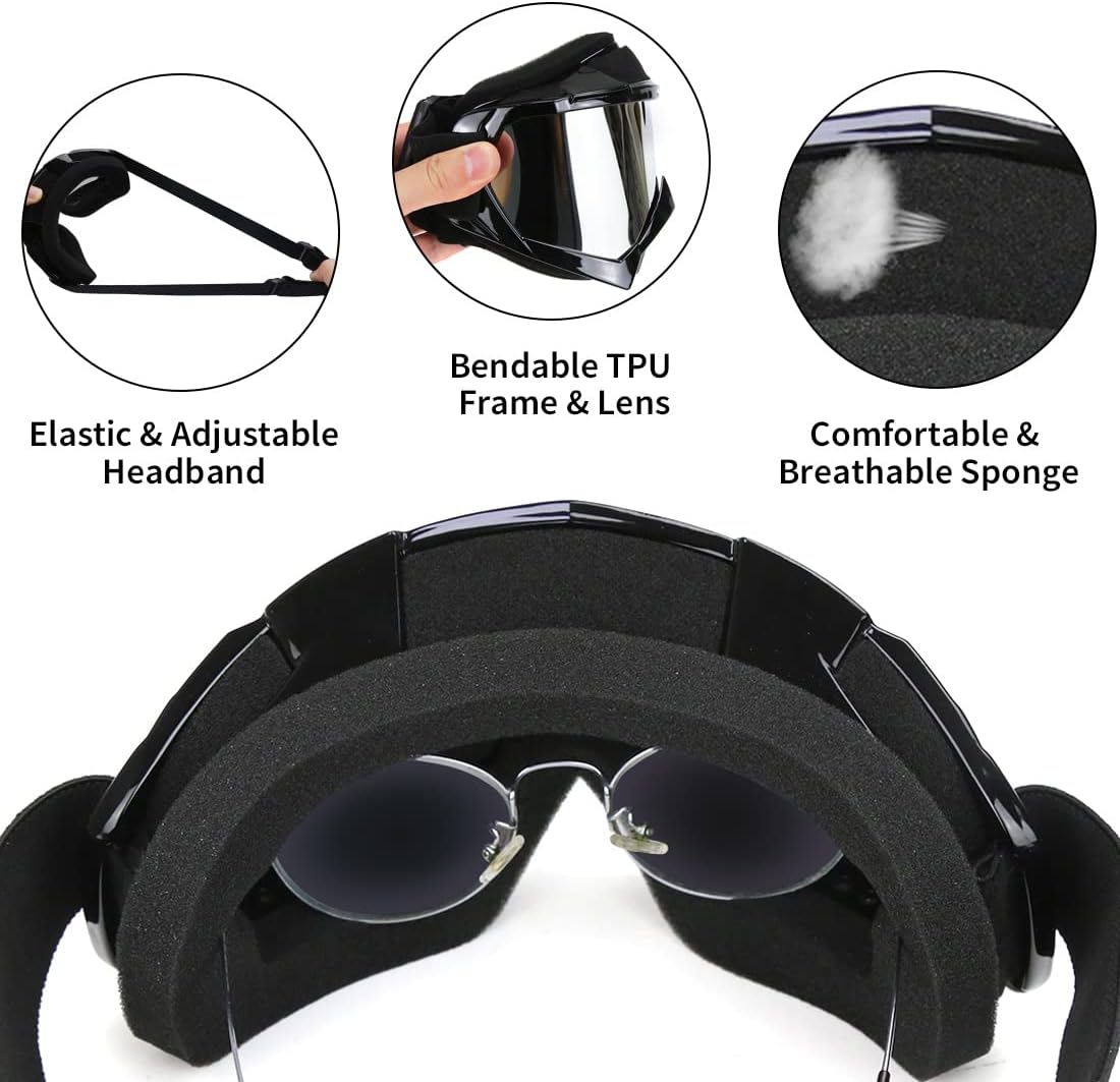 Thumbnail 3 de JAMIEWIN Motocross Goggles — Anti-Fog, UV400, Lightweight Offroad Goggles for Men, Women & Kids