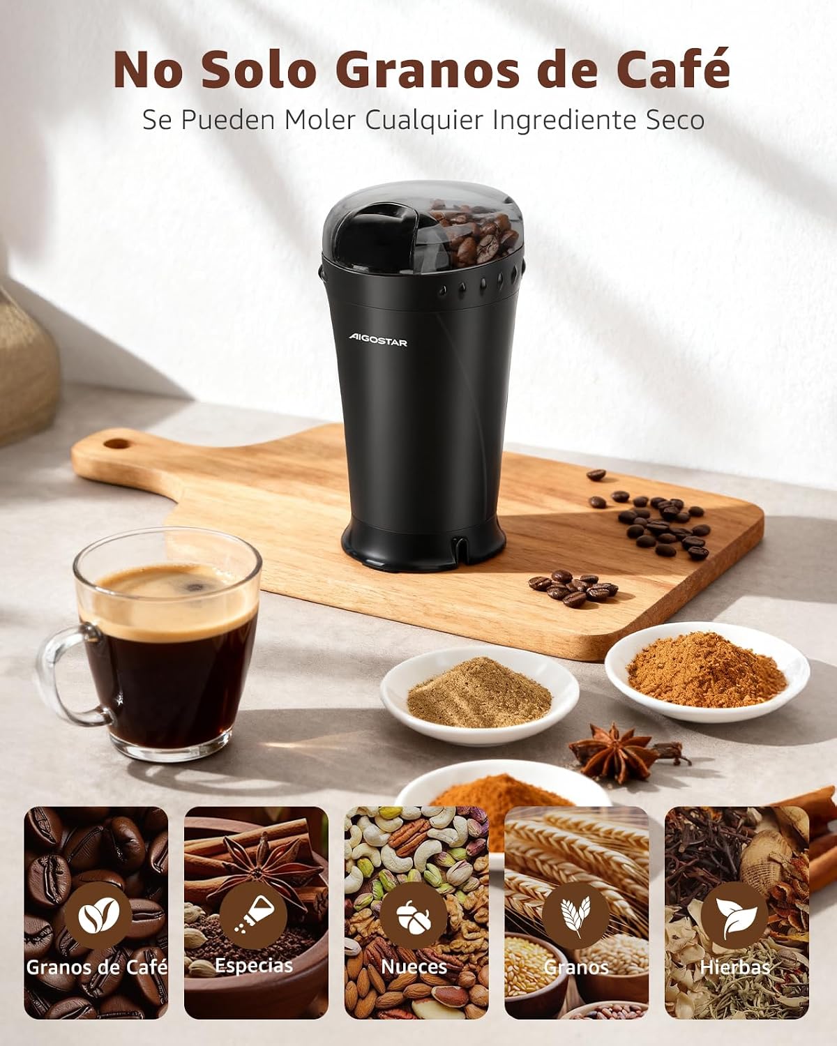 Thumbnail 3 de Aigostar Molinillo Cafe 200W