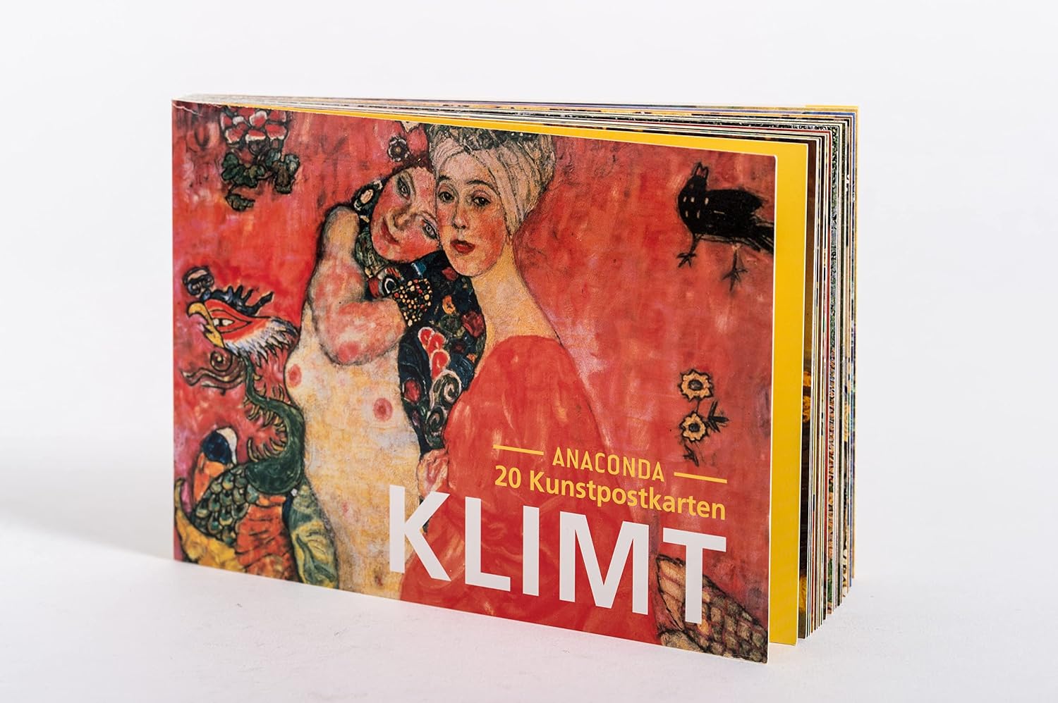 Detalle de Gustav Klimt vykortset – 18 konstvykort på stadig kartong