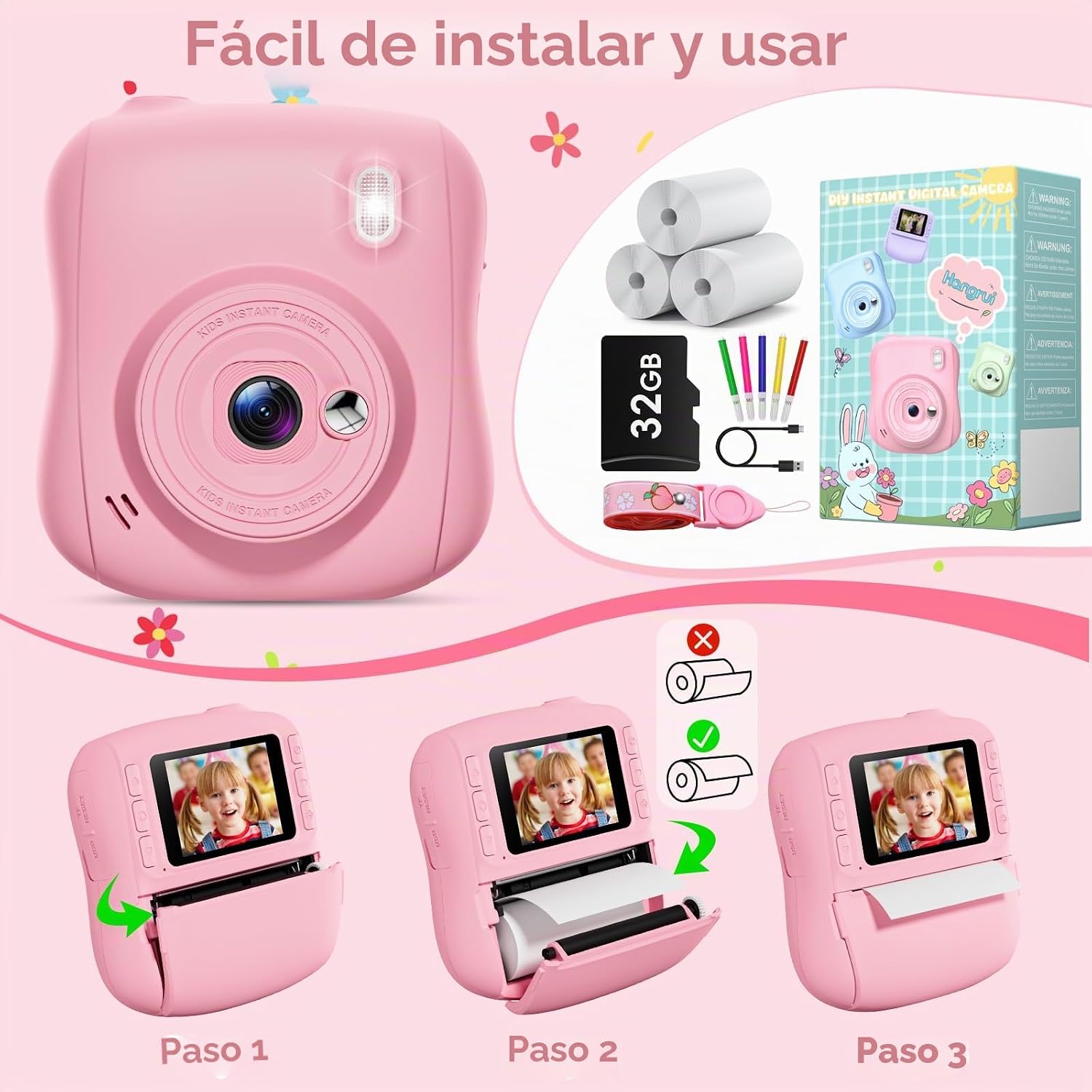 Thumbnail 4 de Hangrui Camara Fotos Infantil 32GB