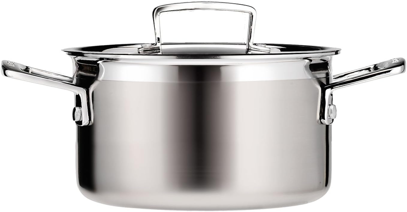 Thumbnail 2 de Le Creuset 3-Ply Stainless Steel Shallow Casserole with Lid, 26 cm