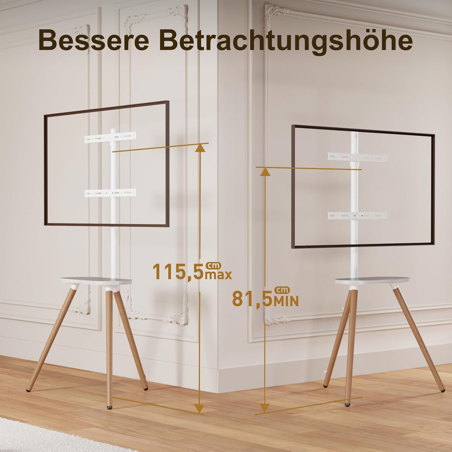 Detalle de ECOTINY TV Staffelei 43–65 Zoll TV-Ständer