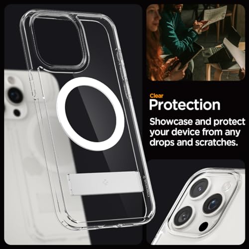 Thumbnail 5 de Spigen coque magnétique iPhone 15 Pro Max, béquille kickstand, TPU – transparent ⚡