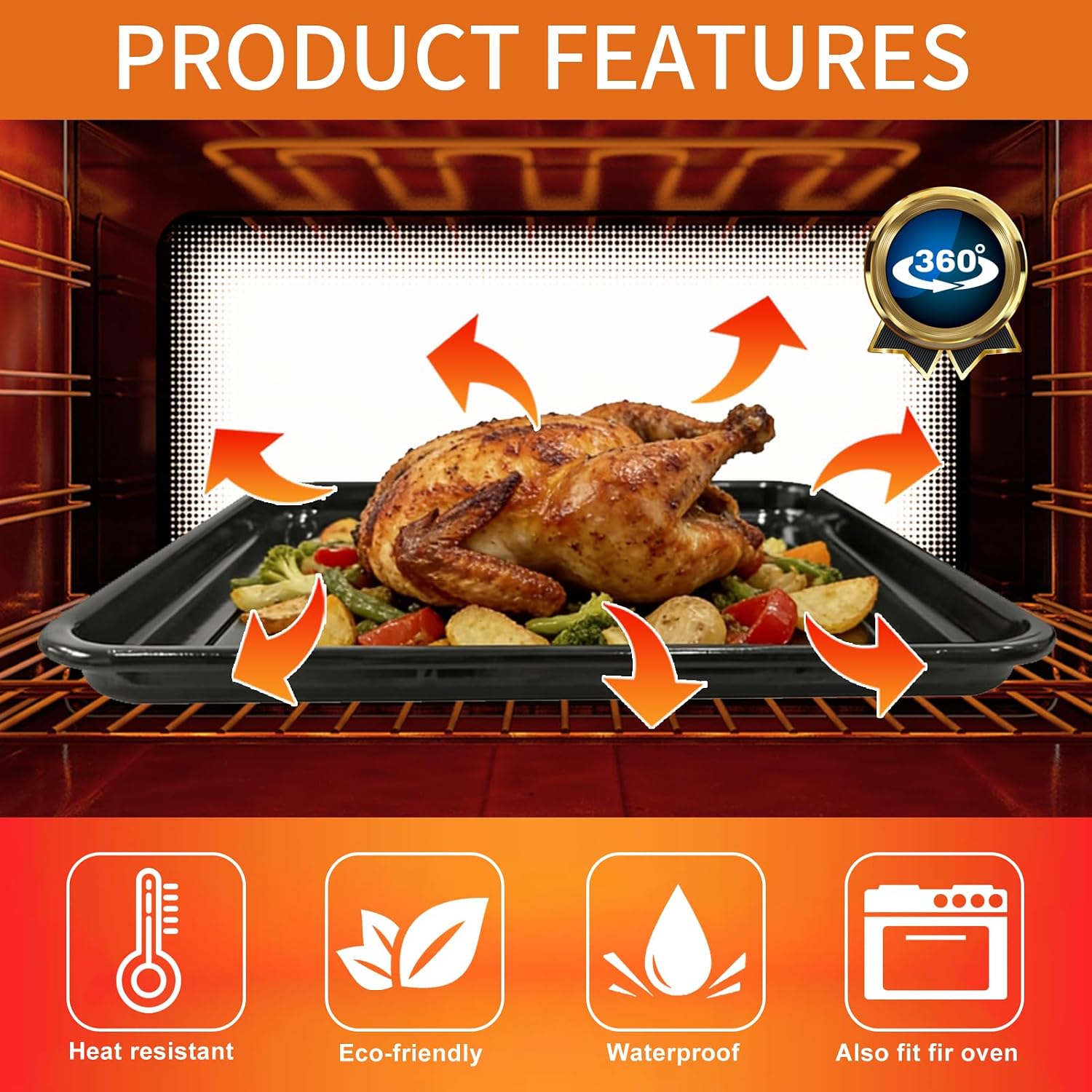 Thumbnail 3 de GCQFZ Air Fryer Crisper Tray 12.2 × 12.2 inches