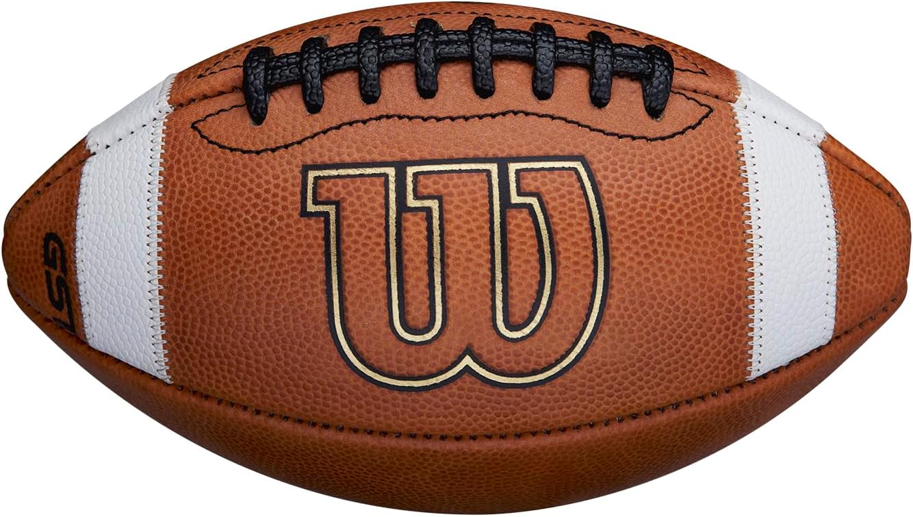 Thumbnail 6 de Wilson GST Leather Game Football (Junior Size) - Brown