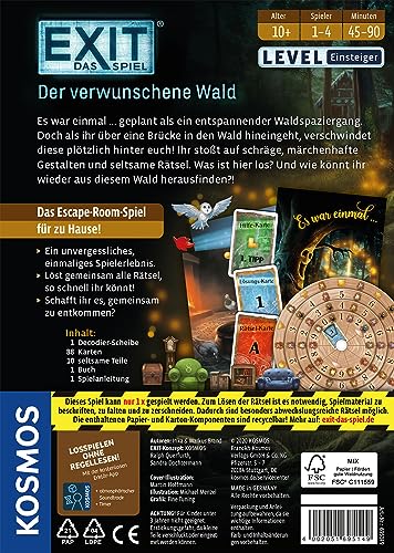 Detalle de Kosmos EXIT – Das Spiel: Der verwunschene Wald