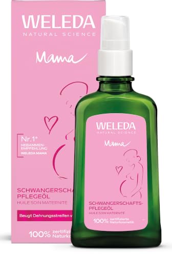 Detalle de WELEDA Bio Mama Schwangerschaftsöl – Dehnungsschutz und Hautelastizität