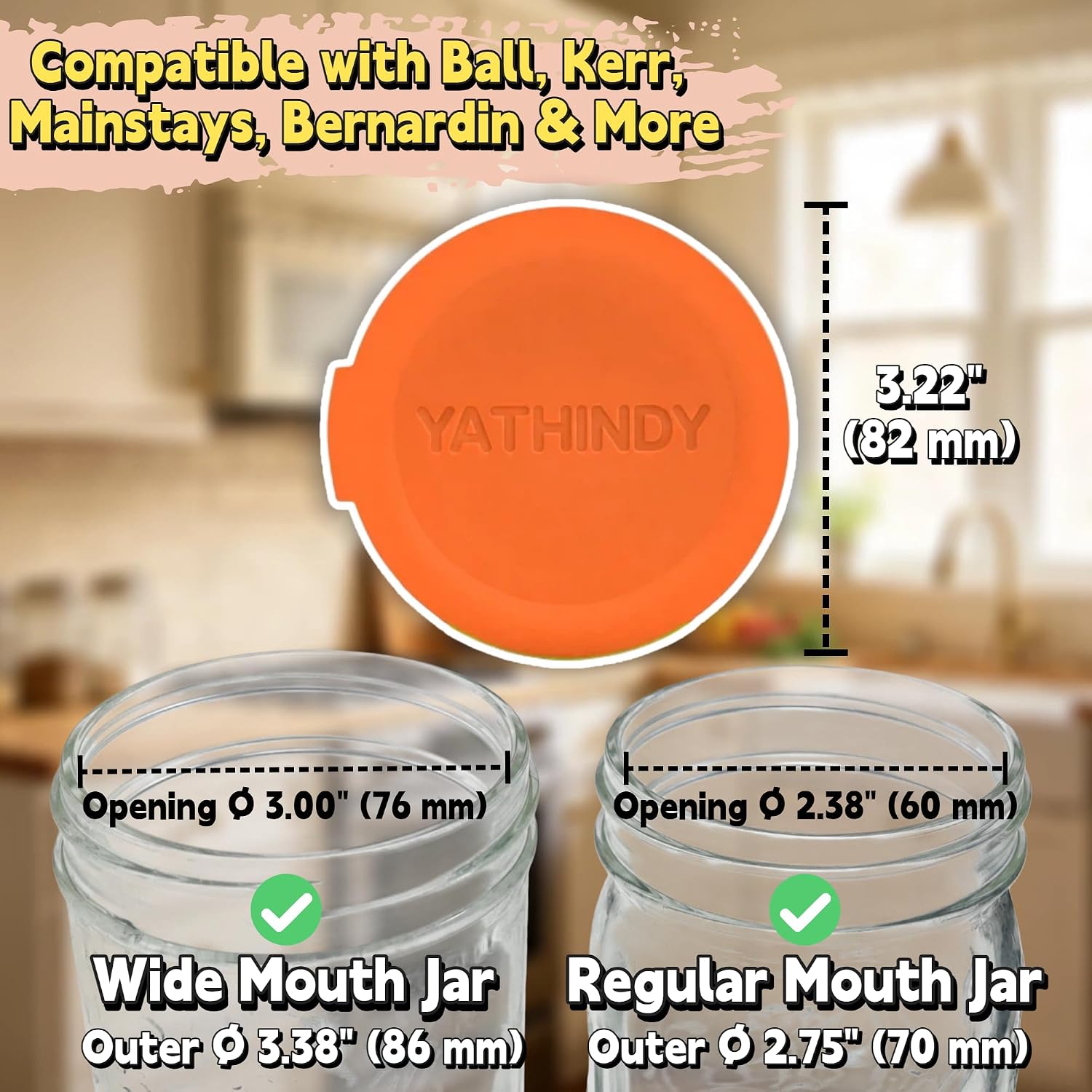 Thumbnail 3 de Original Creator Silicone Mason Jar Lids