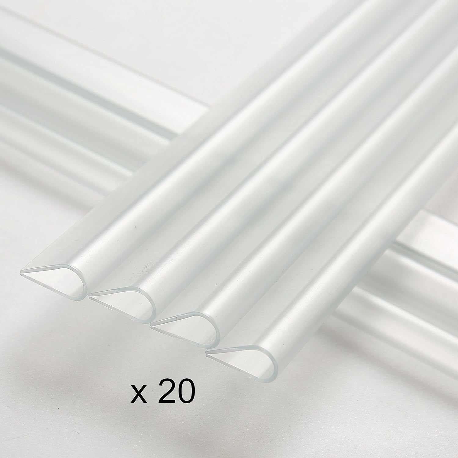 Detalle de Naimorui PVC Sichtschutzfolie Sichtschutzstreifen 19 cm x 35 m für Doppelstabmattenzaun inkl. 20 Clips