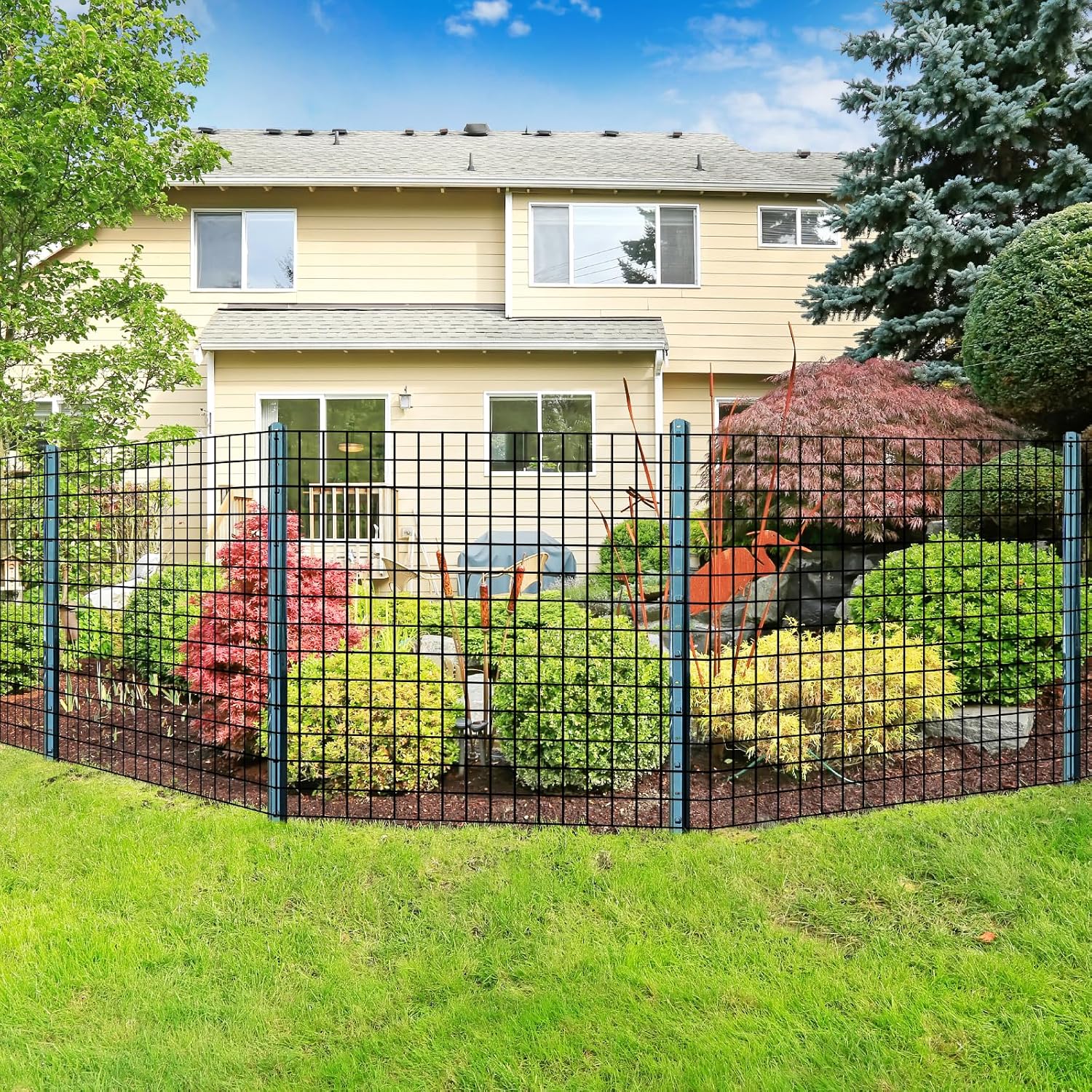 Thumbnail 6 de Thealyn U-Pfosten Set (10 Stück) 121 cm – verzinkte Metallpfosten für Gartenzäune & Tiergehege